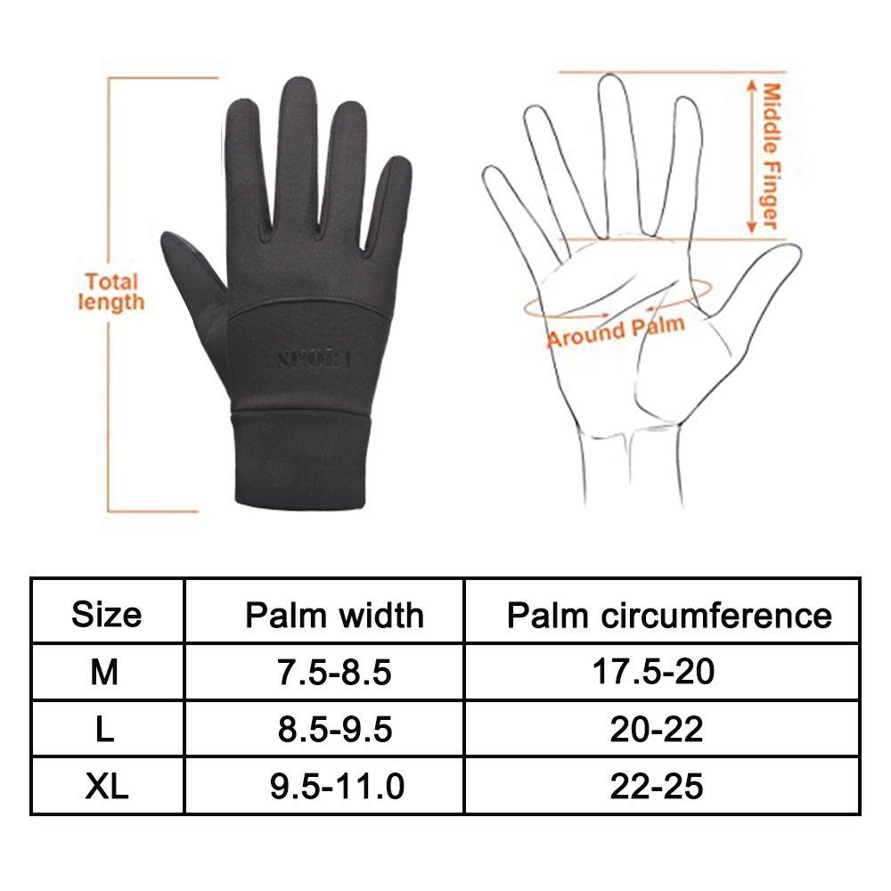 Handschuhe, Sporthandschuhe Unisex Touchscreen Fahrradhandschuhe Handschuhfutter GelldG