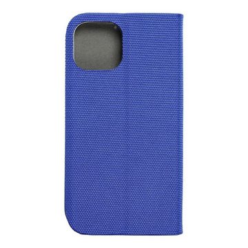 König Design Handyhülle Apple iPhone 13 Pro Max, Apple iPhone 13 Pro Max Tasche Handy Hülle Schutz-Cover Flip-Case mit Kartenfach Blau