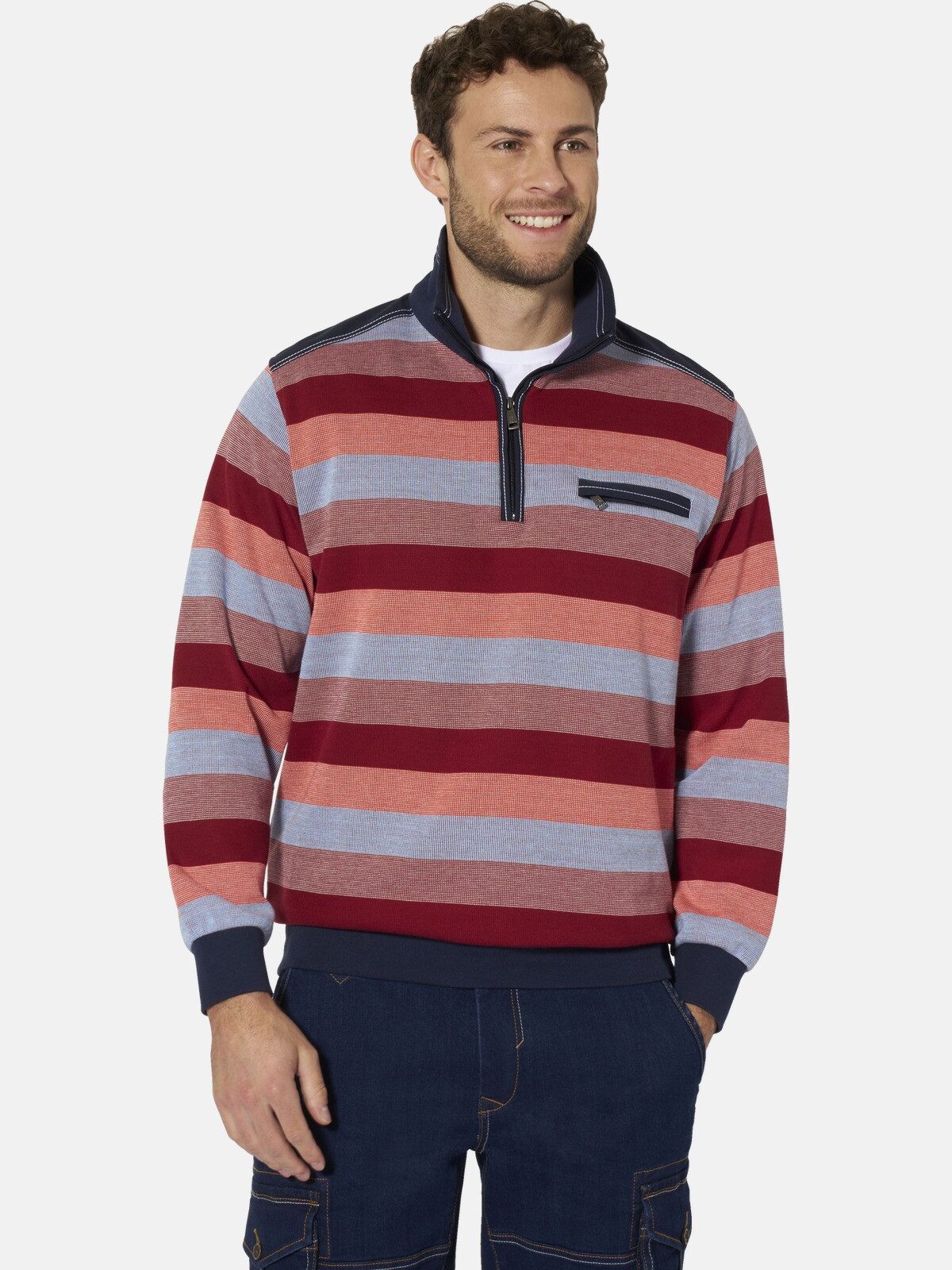 Babista Sweatshirt OLAMAR mit Querstreifenmuster