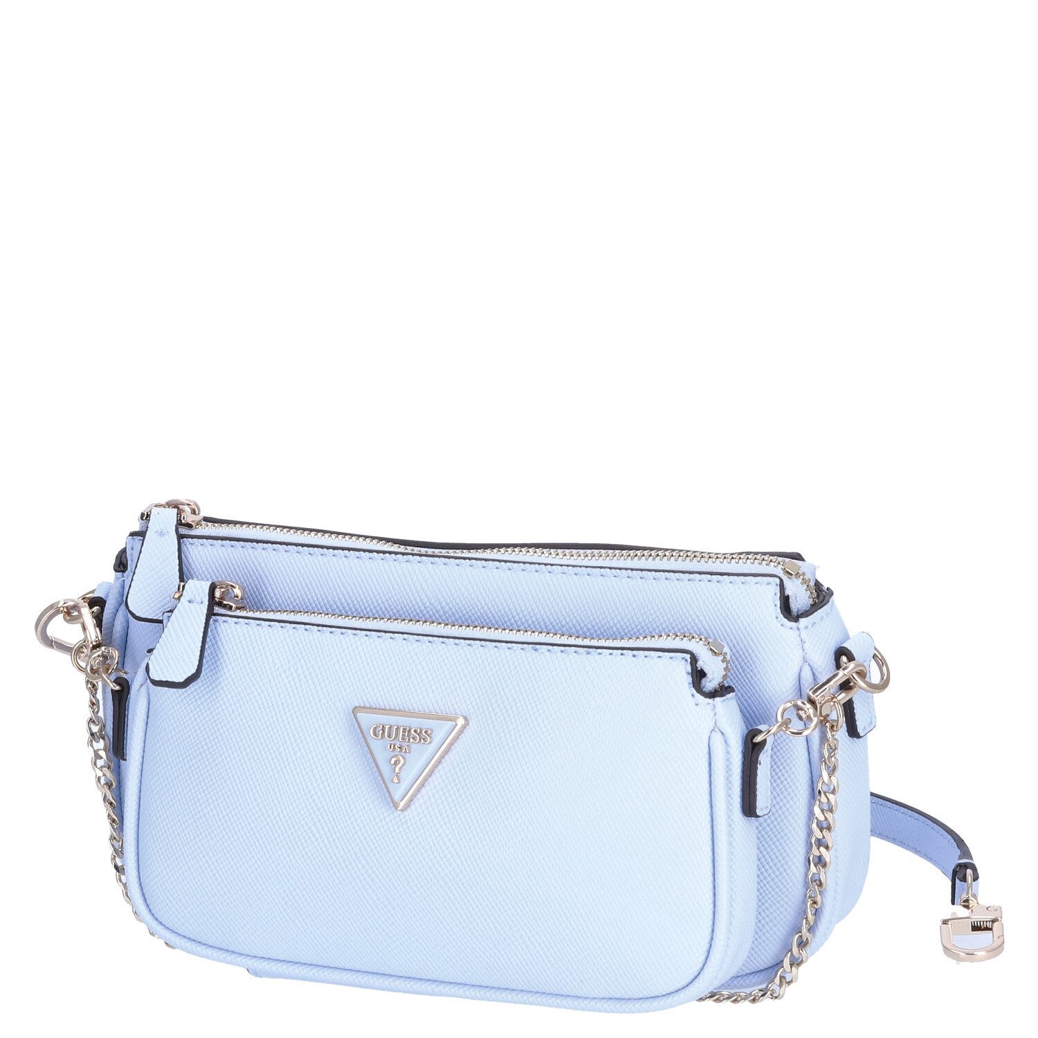 Umhängetasche GUESS Damen Schultertasche Noelle sky blue