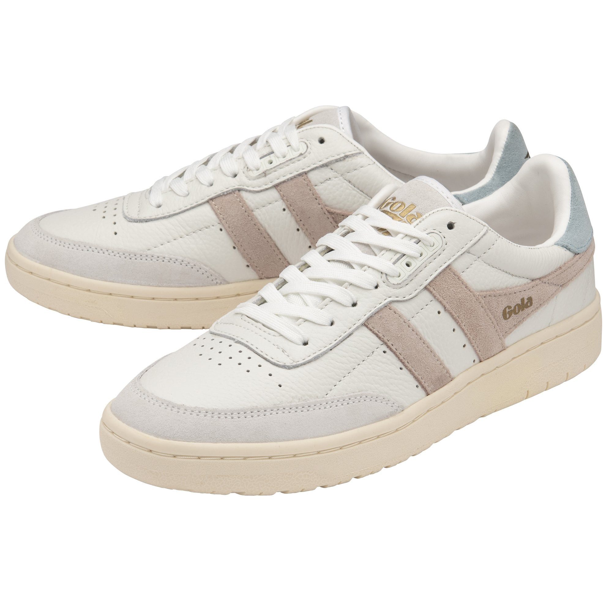 Gola Falcon Leder weiss/blossom/hellblau Damen Кроссовки