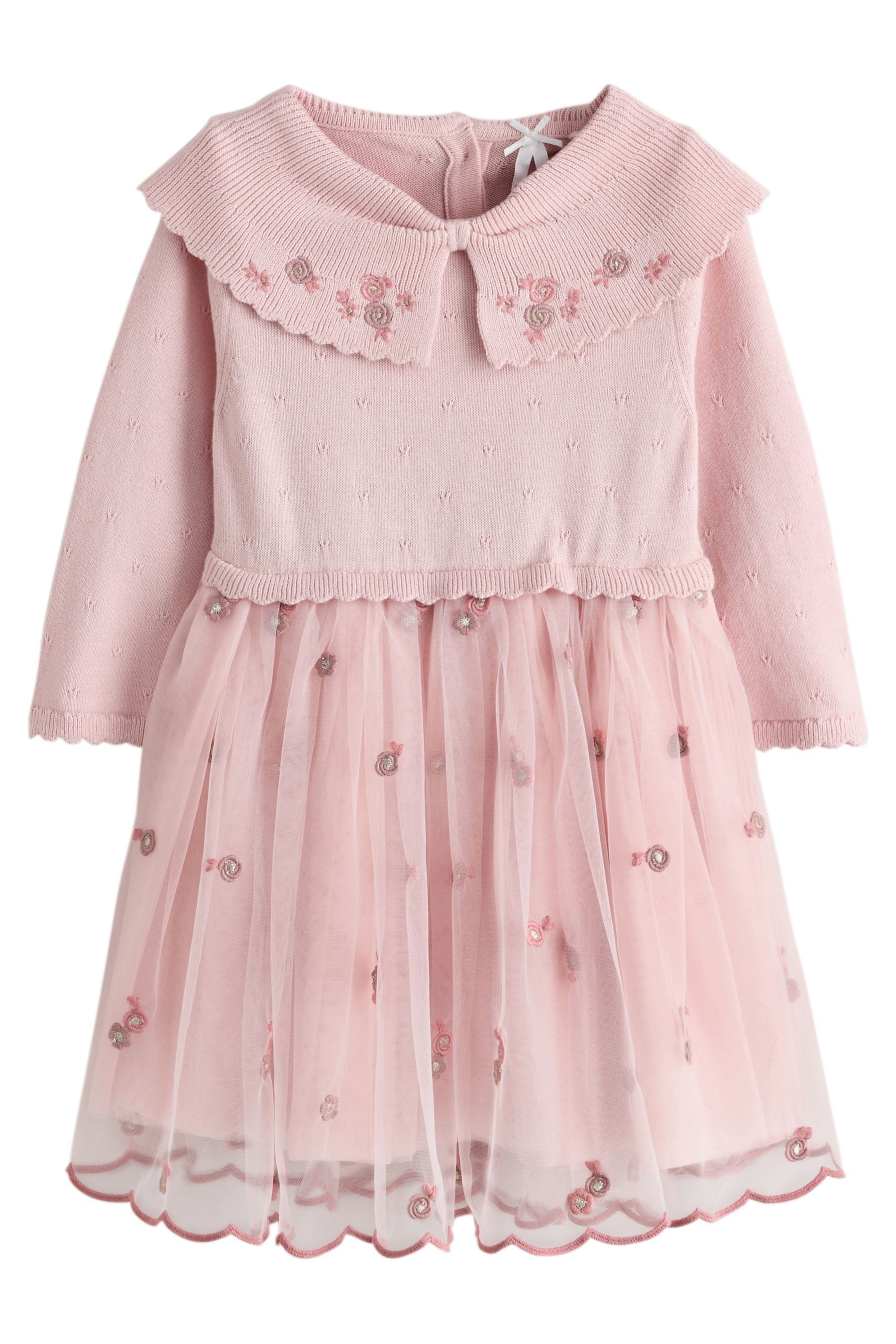 Next Partykleid Festliches Kleid mit Schleife/Kragen (1-tlg)