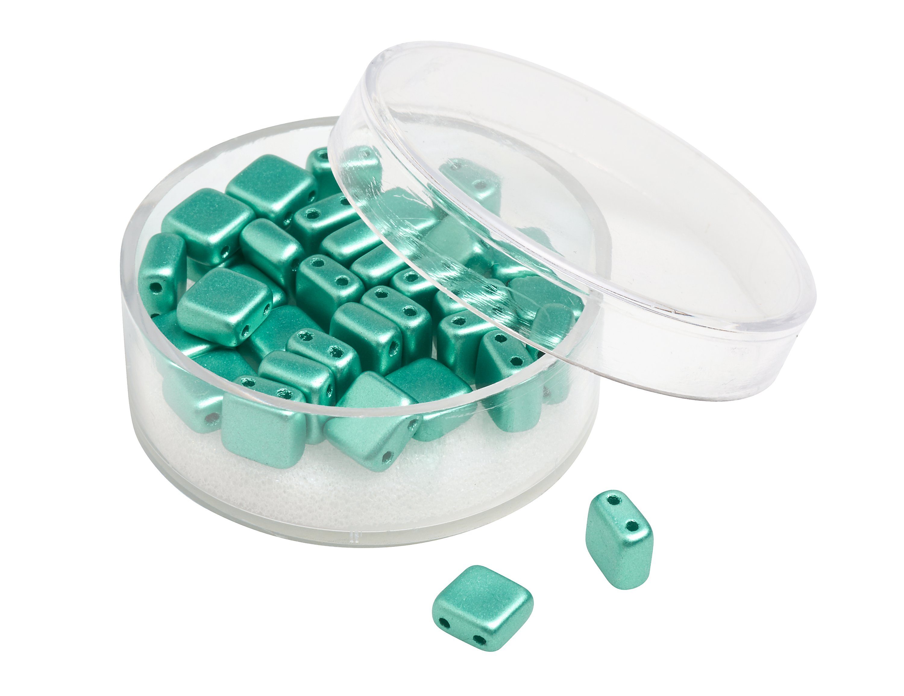 Pracht Bastelperlen Hole Square Deluxes, (35-tlg), 35 Stück