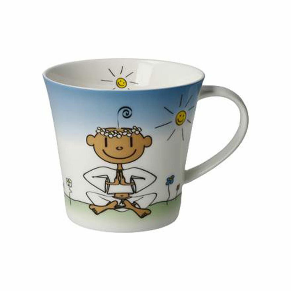 Goebel Tasse Der kleine Yogi - Ich begrüße den Tag, Fine Bone China