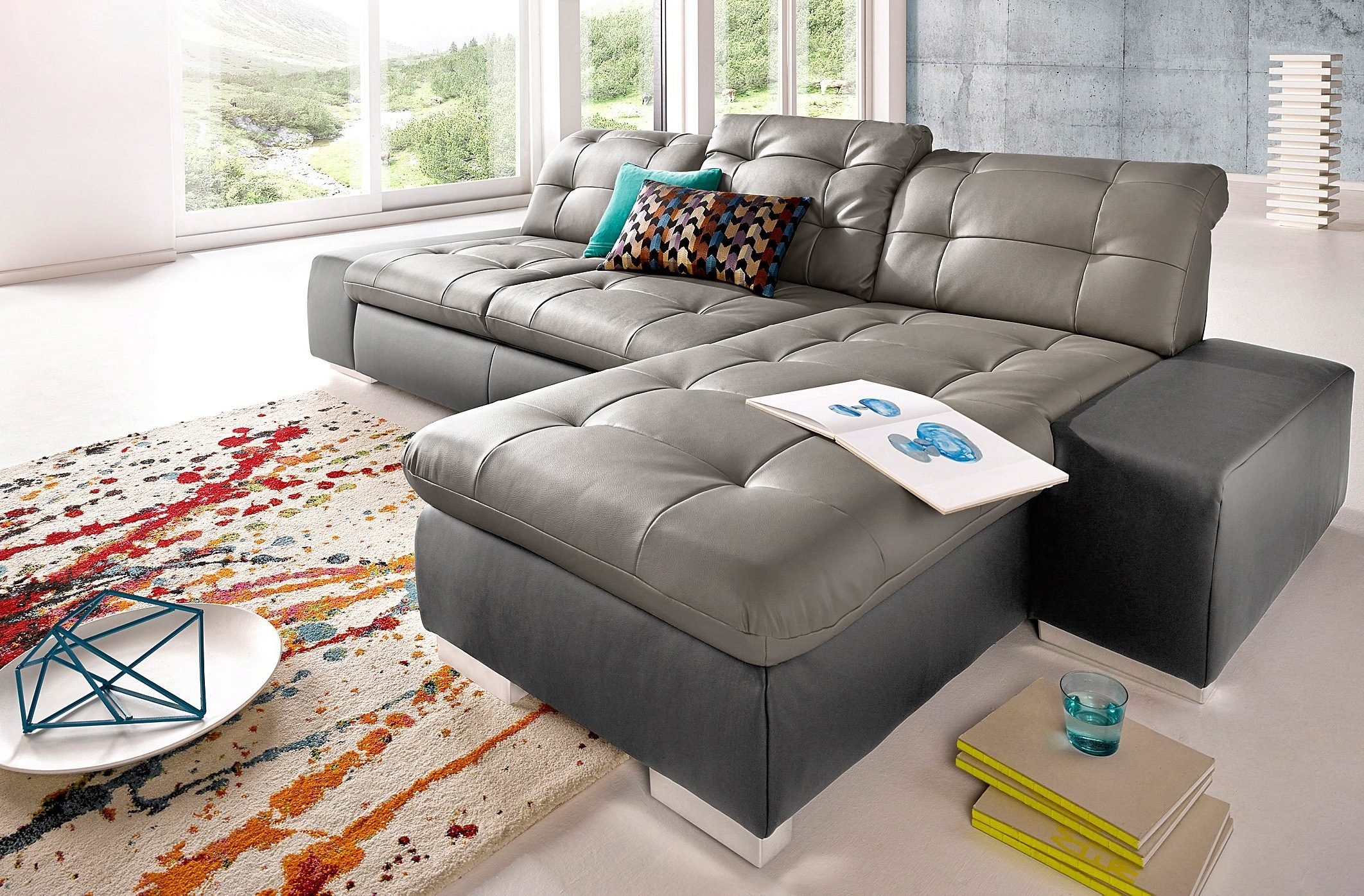 sit&more Ecksofa Palomino L-Form, wahlweise XL oder XXL und mit Bettfunktion