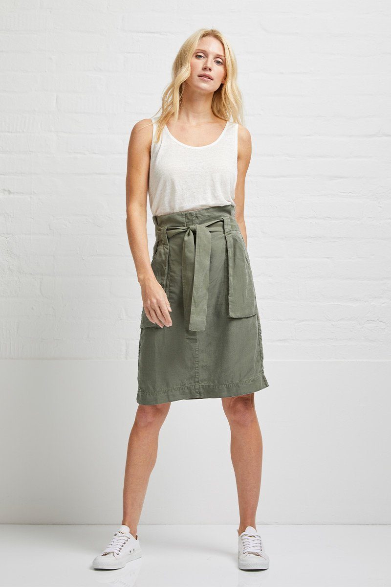 Tanktop Linen tanktop poplin mix