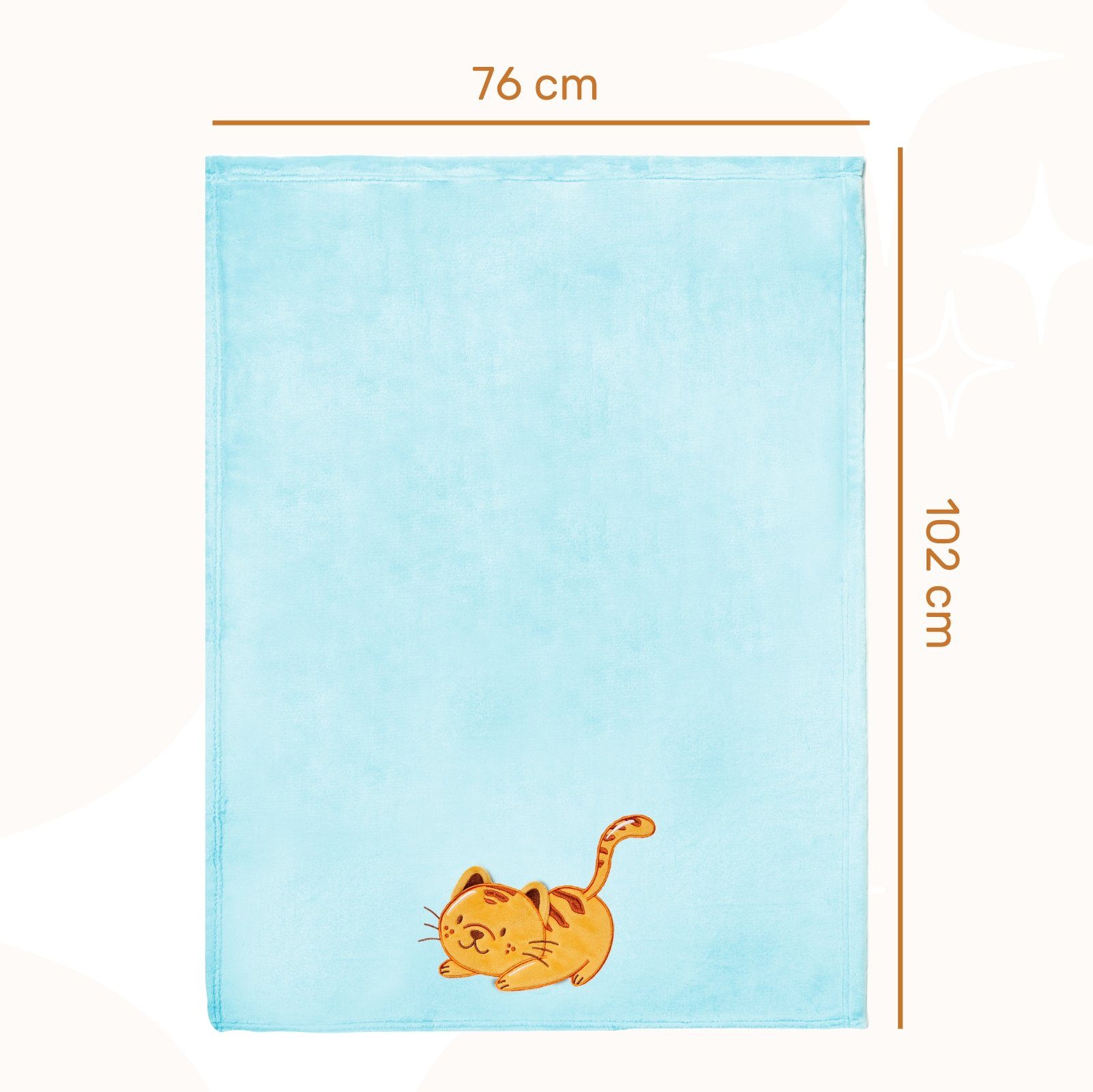 Wohndecke Warme Kuscheldecke Babydecke Blanket Baby Geschenk BE20-168, Be Mammy