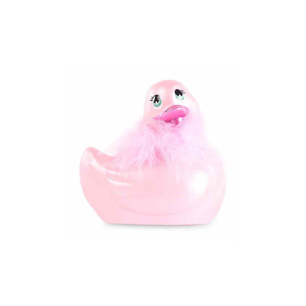 BIG TEAZE TOYS Auflege-Vibrator I Rub My Duckie 2.0 Paris (Pink), vibrierende Badeente | Auflege-Vibratoren