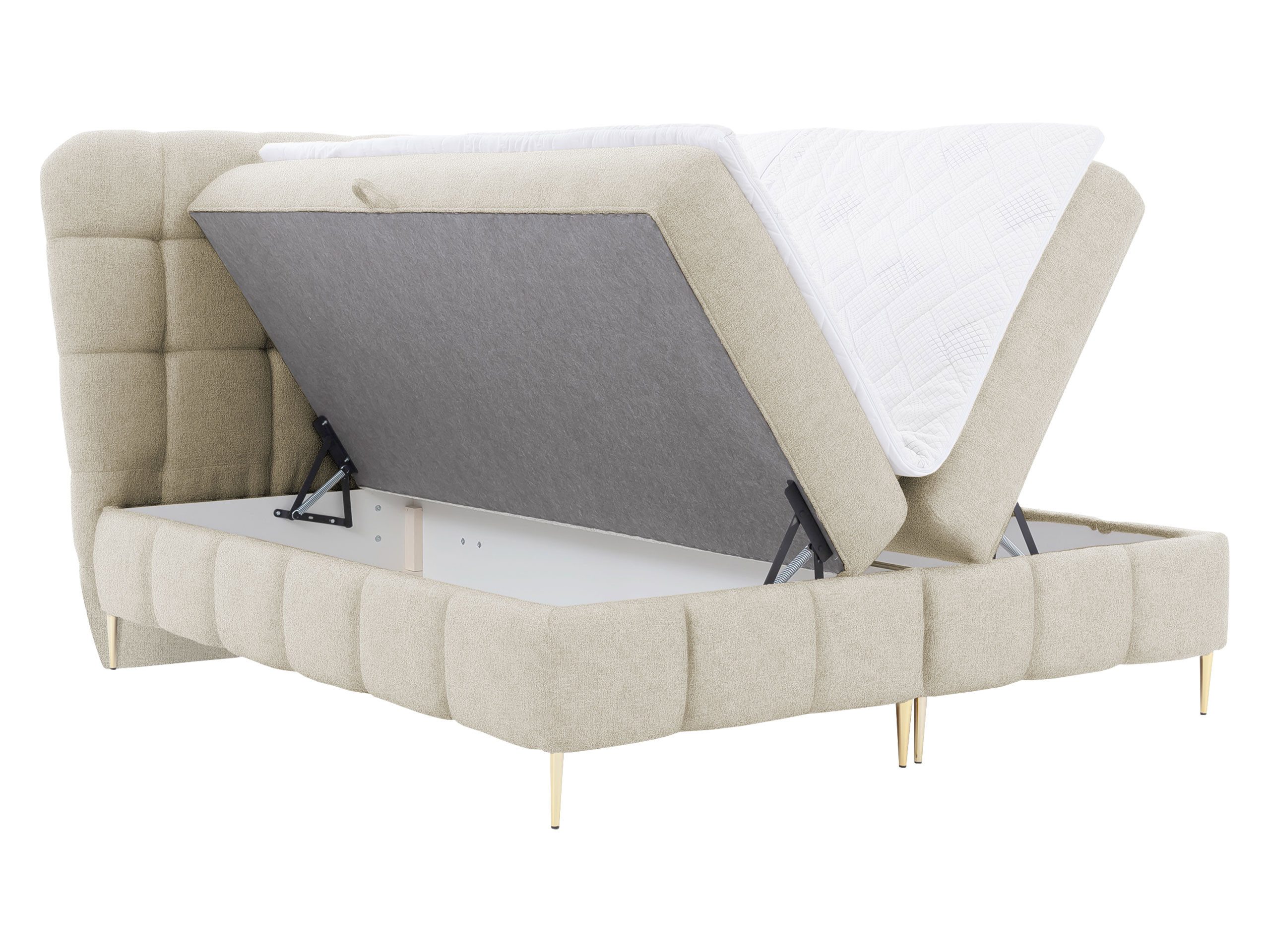 MIRJAN24 Boxspringbett Lolly (mit zwei Bettkästen), Bonellfederkern, 120/140/160/180x200 cm