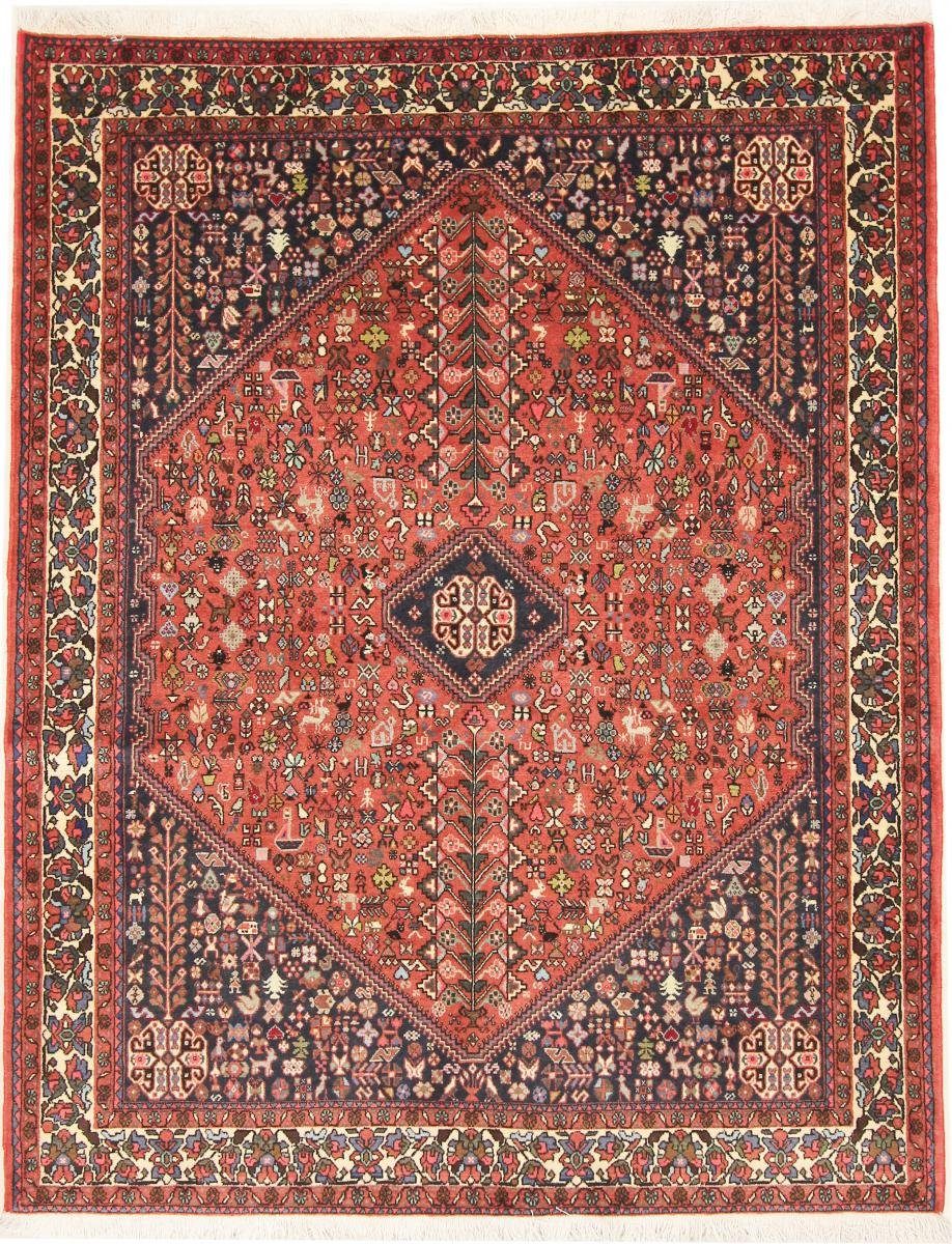 Orientteppich Abadeh 151x195 Handgeknüpfter Orientteppich / Perserteppich, Nain Trading, rechteckig, Höhe: 8 mm