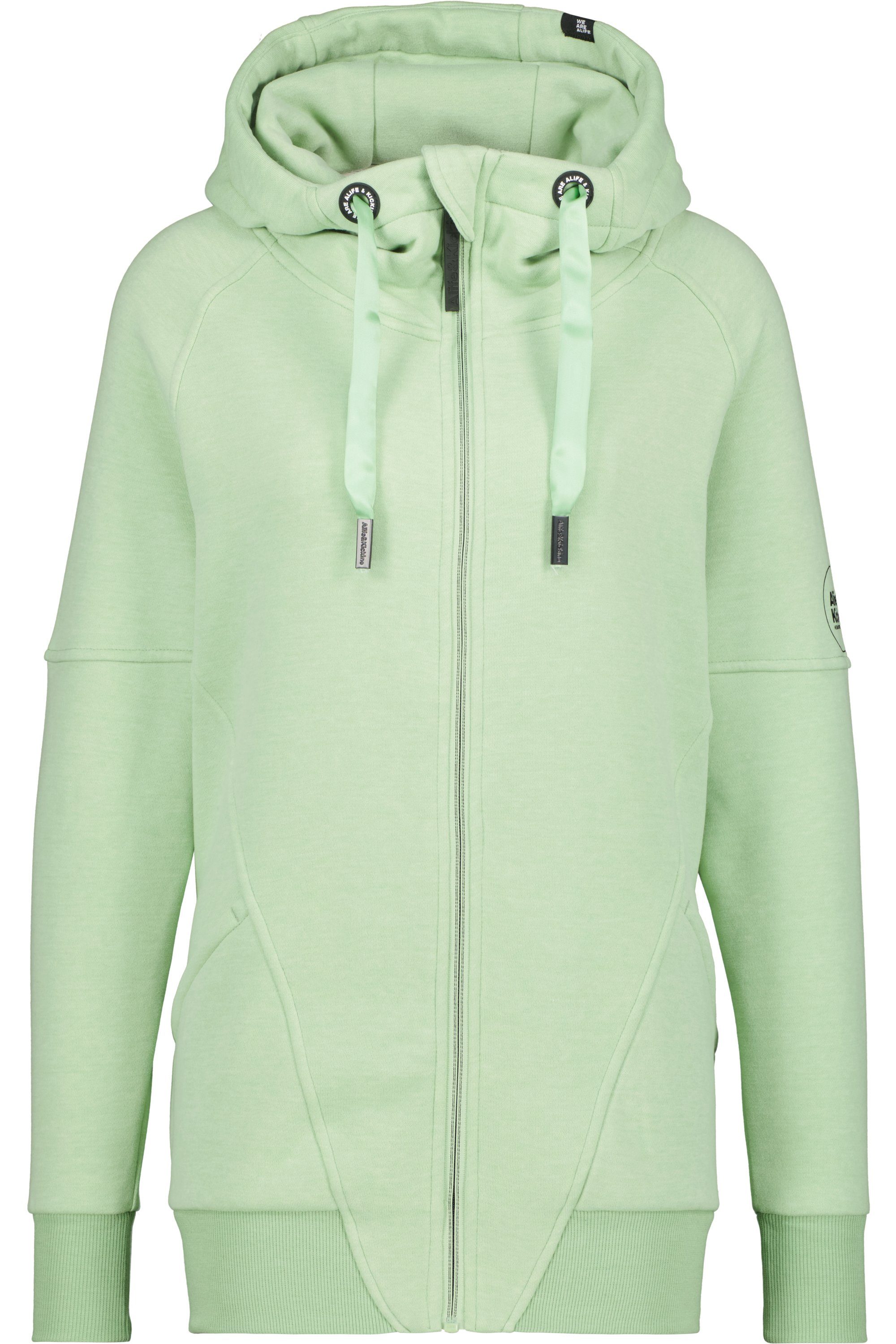 Damen Kapuzensweatjacke Alife Sweatjacke & Sweatjacket A Hooded melange MariaAK pear Kapuzensweatjacke, Kickin