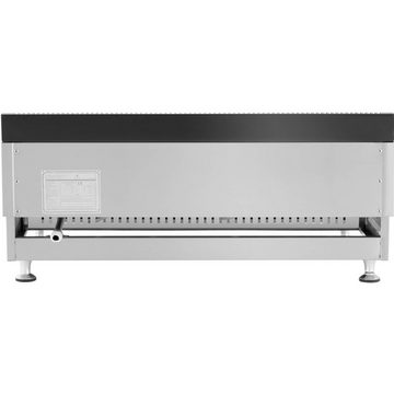 Royal Catering Gasgrill Doppel-Gasgrill - 74,5x40cm -glatt/geriffelt - 2x3.100 W - 1 - 20 mbar