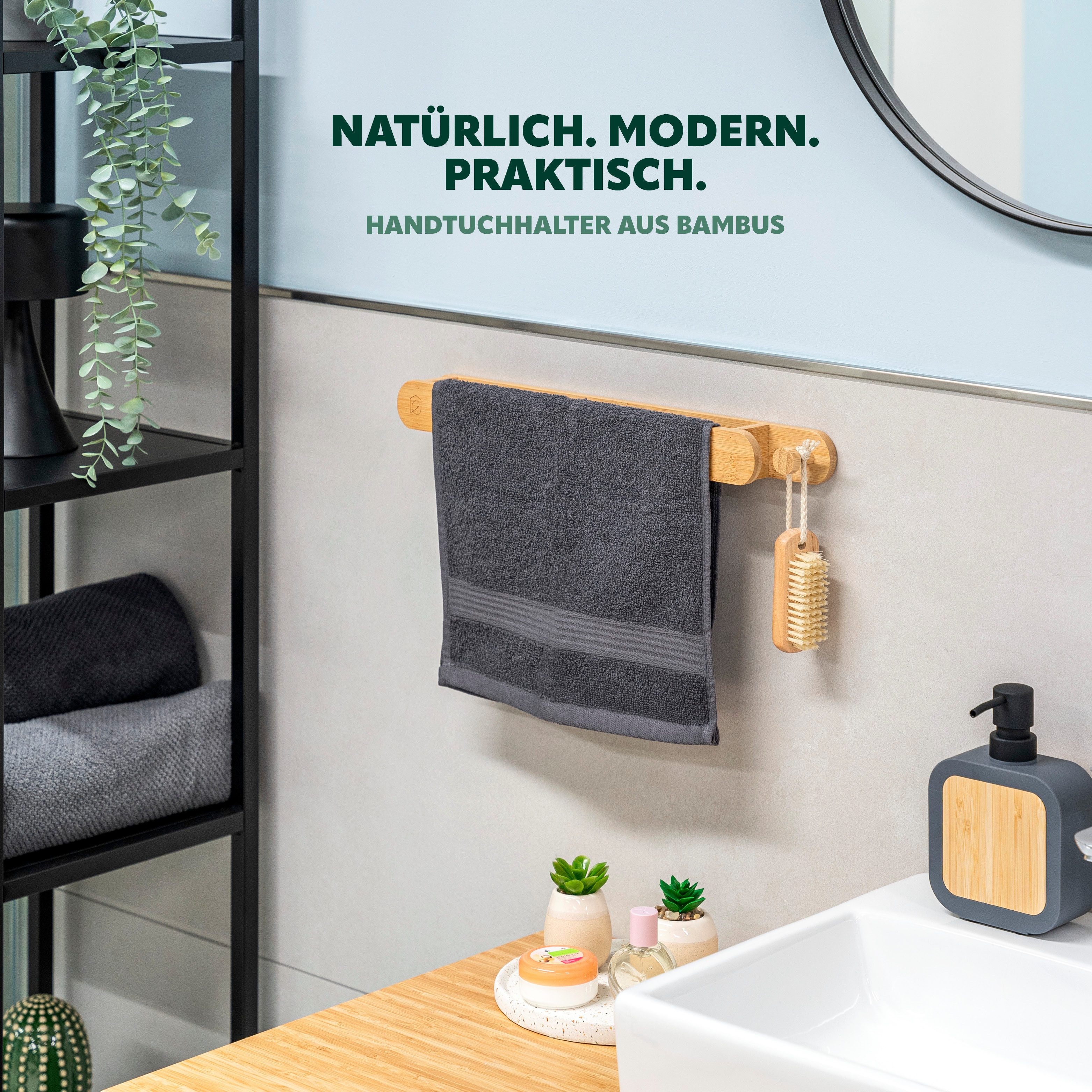 eluno Handtuchstange Küchentuchhalter mit extra Haken günstig online kaufen