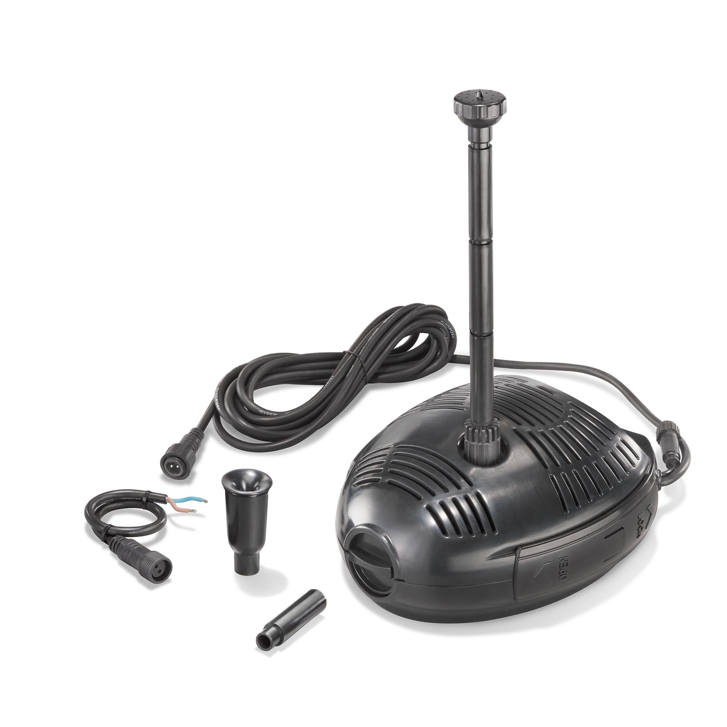 esotec Solarpumpe 900/1500 Roma Einzelpumpe 12-24V/DC, 900-1500l/h, LED-Anschluss 101734