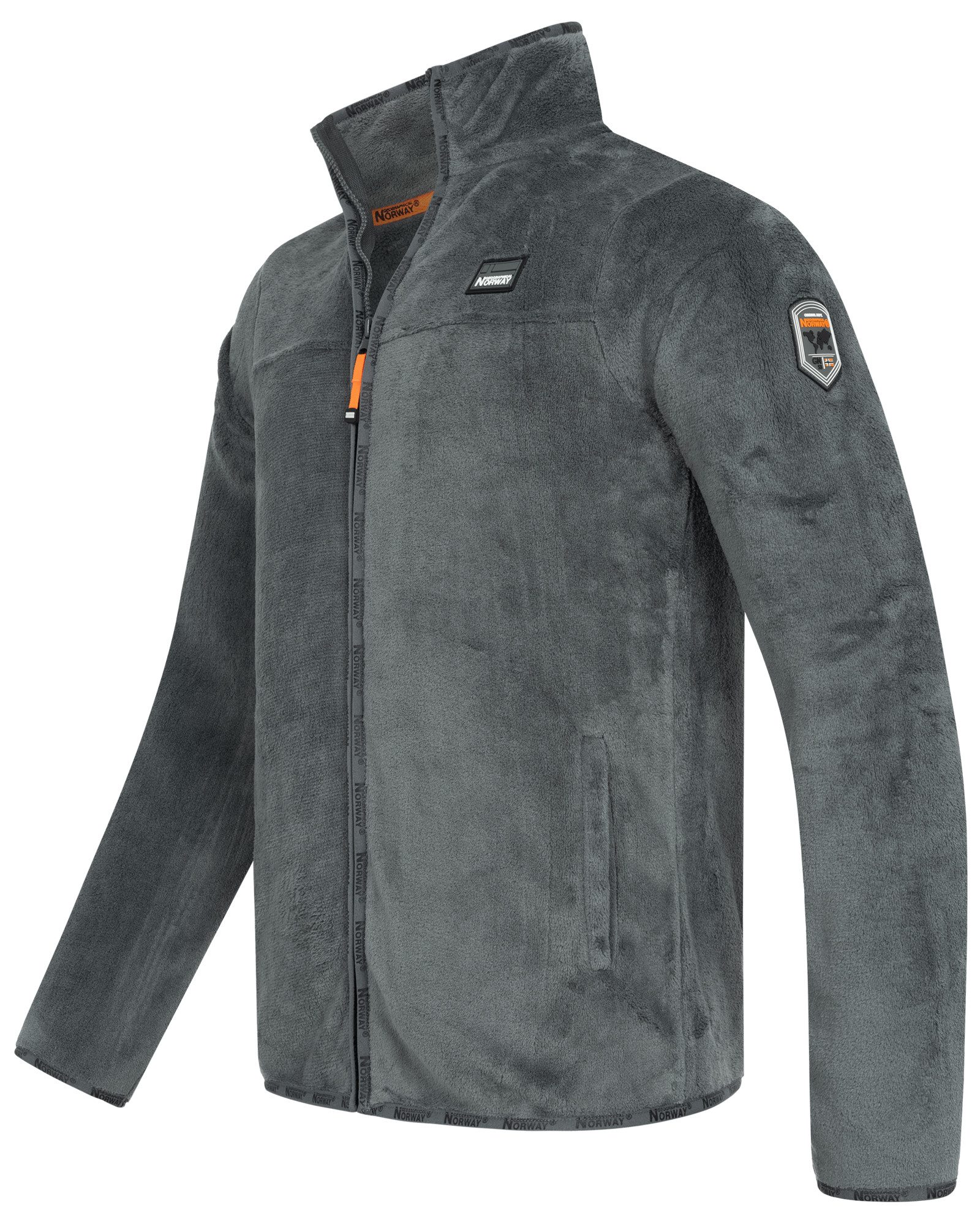 Geographical Norway Fleecejacke Herren Teddy Fleece Jacke Warm Herbst Frühling Übergangs Jacke