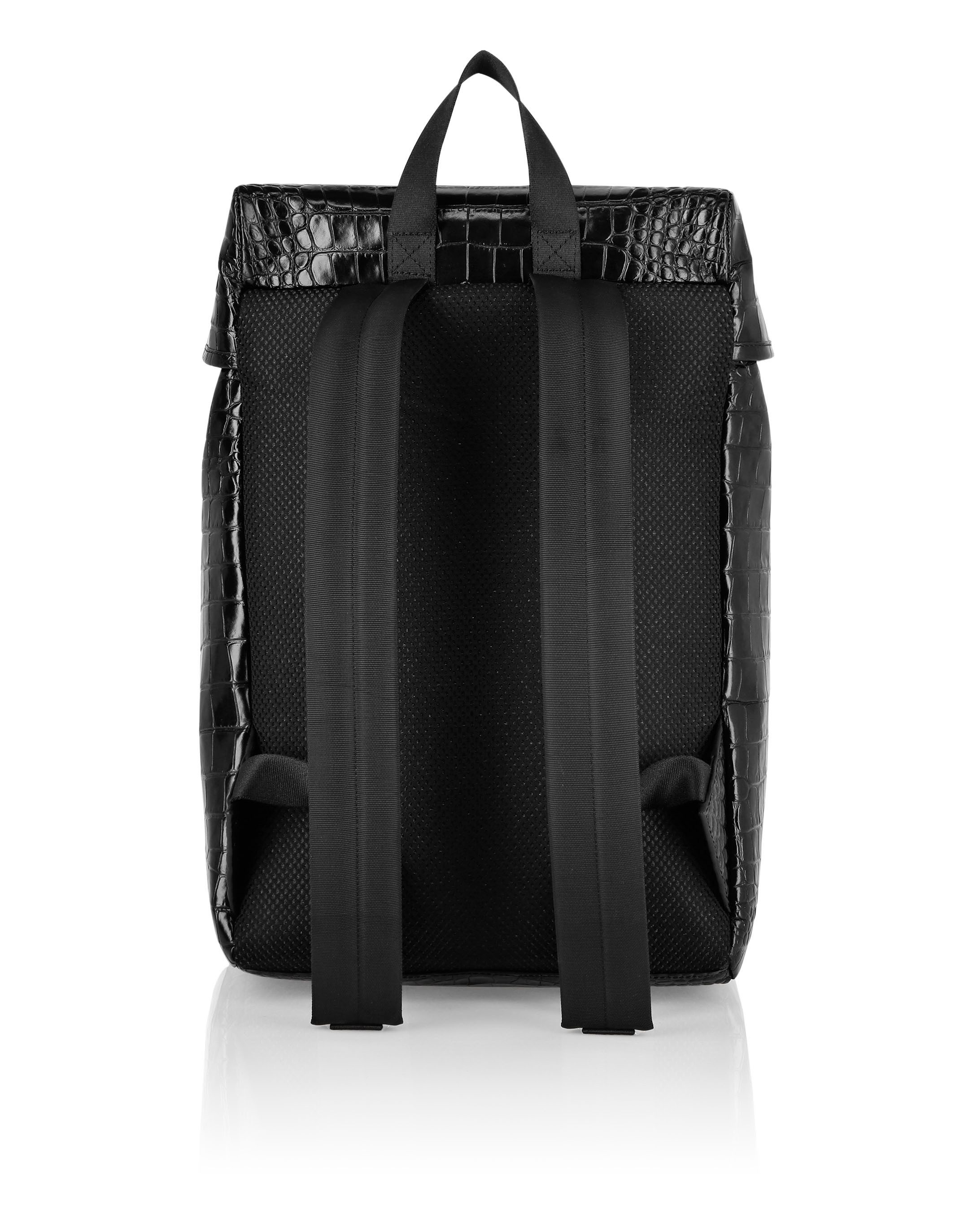 PHILIPP PLEIN Freizeitrucksack Monogram Crocco Print