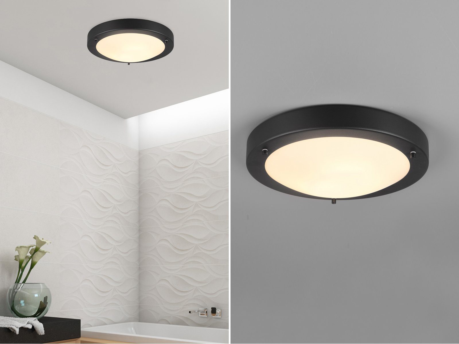 TRIO Leuchten LED Deckenleuchte, Dimmfunktion, LED wechselbar, Warmweiß, Ba günstig online kaufen