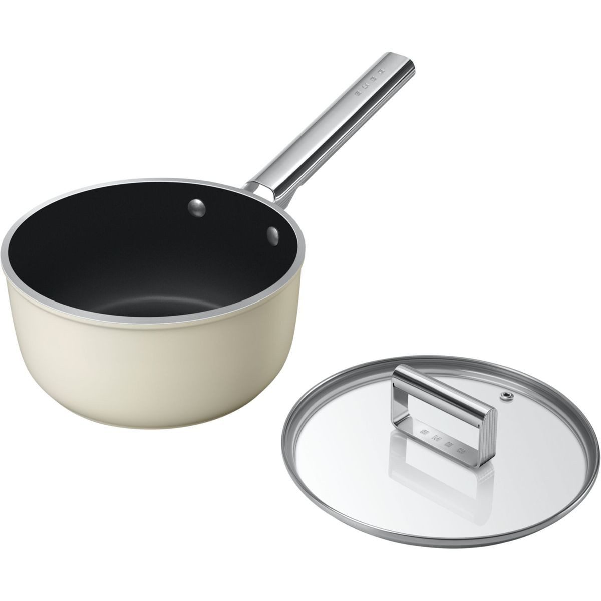 Smeg Kochtopf SPF2012CRM Soßentopf Ø20 cm, Creme