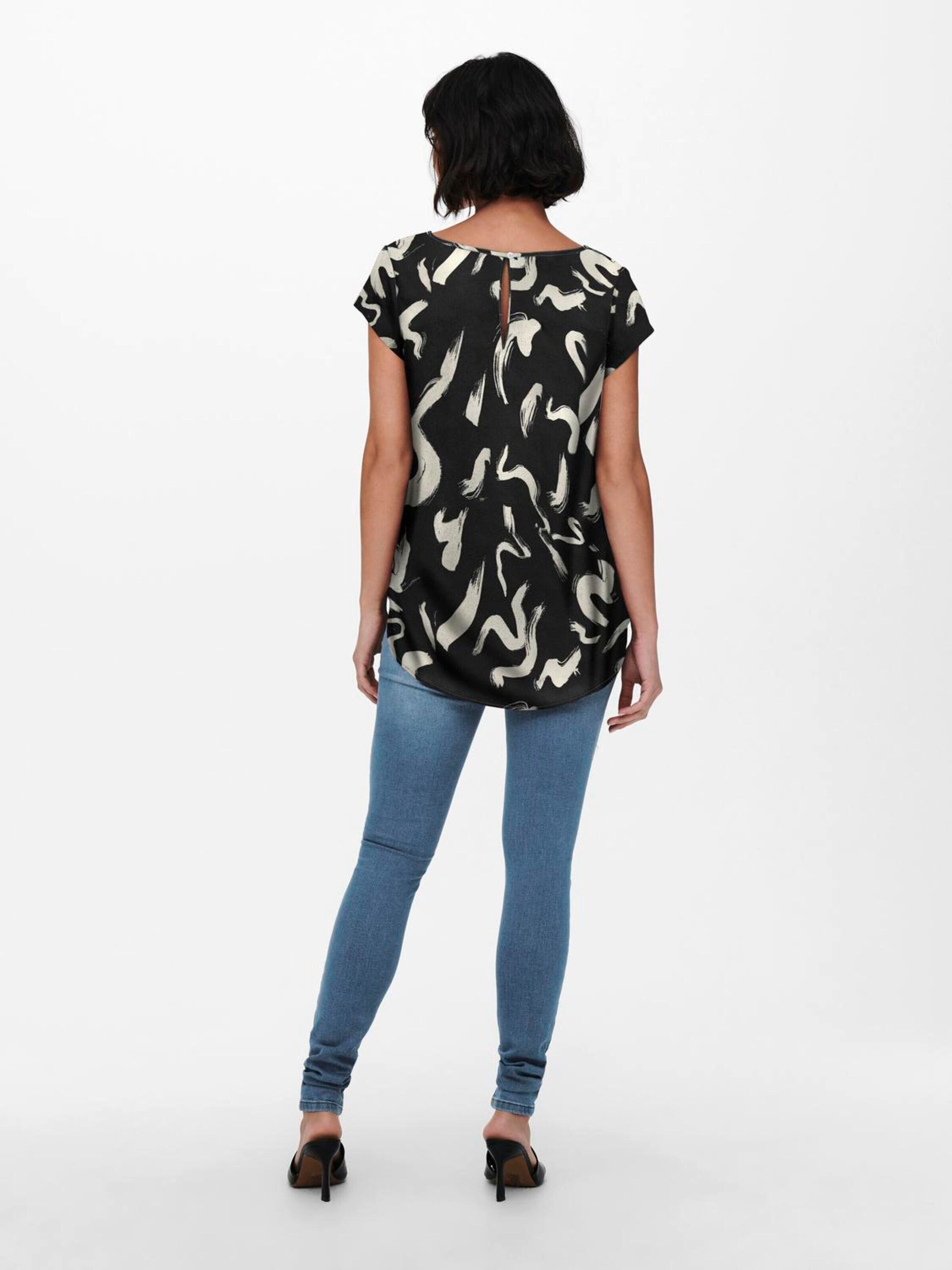 ONLY Kurzarmbluse ONLNOVA (1-tlg) Cut-Outs günstig online kaufen