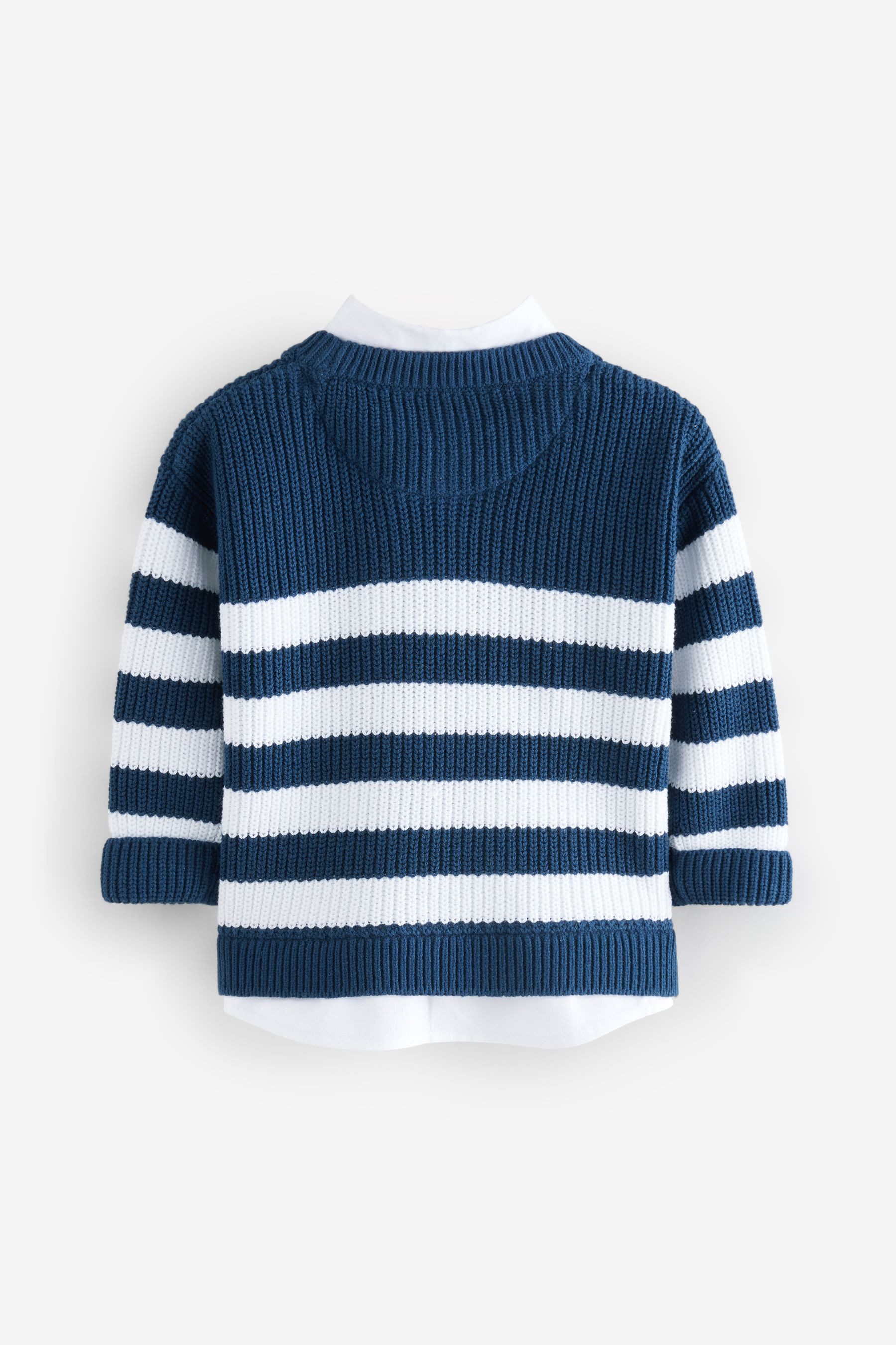 Next 2-in-1-Pullover Strickpullover mit Hemdlage (1-tlg) günstig online kaufen
