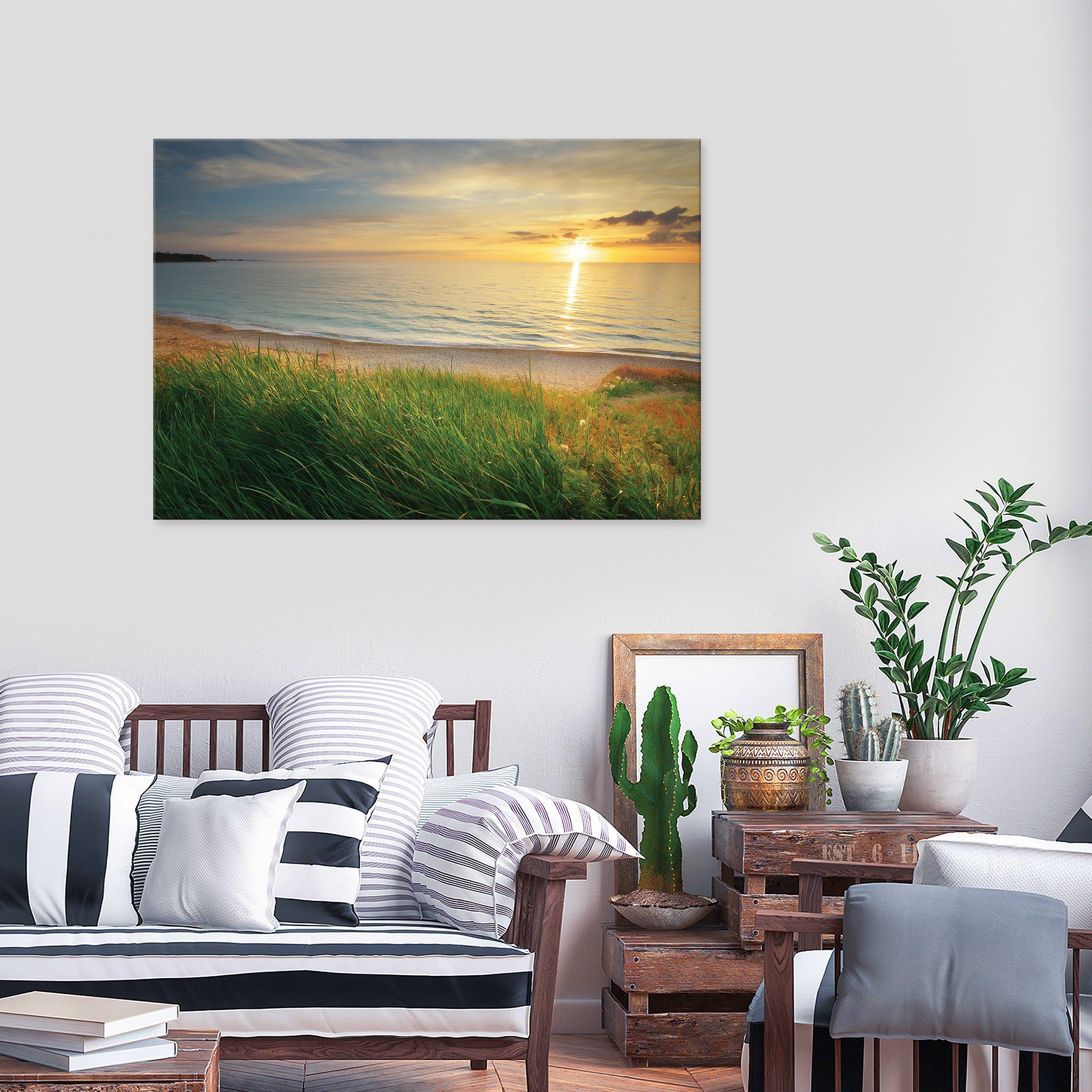 Wallarena Leinwandbild Meer Strand Landschaft Natur günstig online kaufen