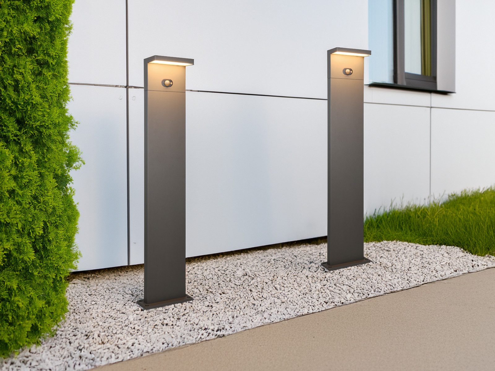 TRIO Leuchten LED Pollerleuchte, Bewegungsmelder, LED fest integriert, Warm günstig online kaufen