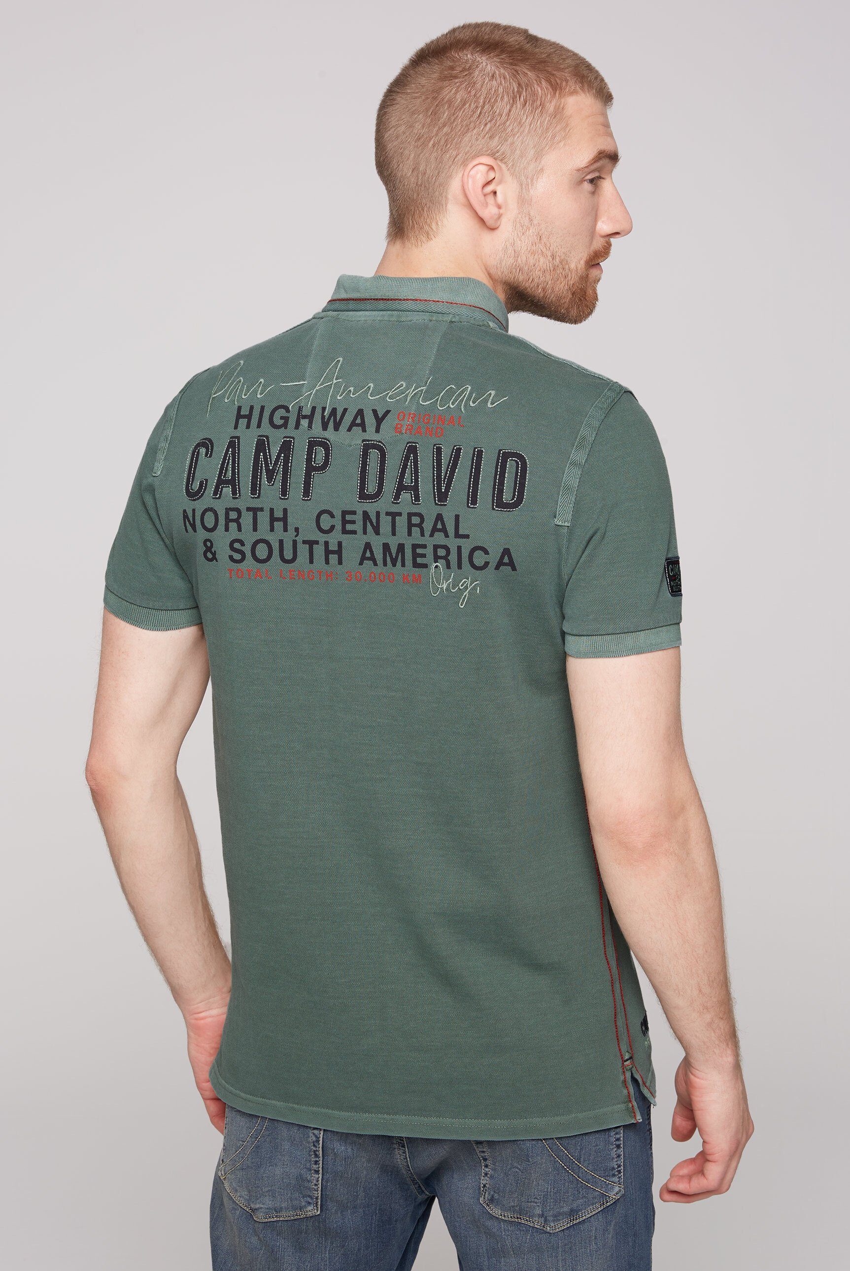 CAMP DAVID Poloshirt Baumwolle aus
