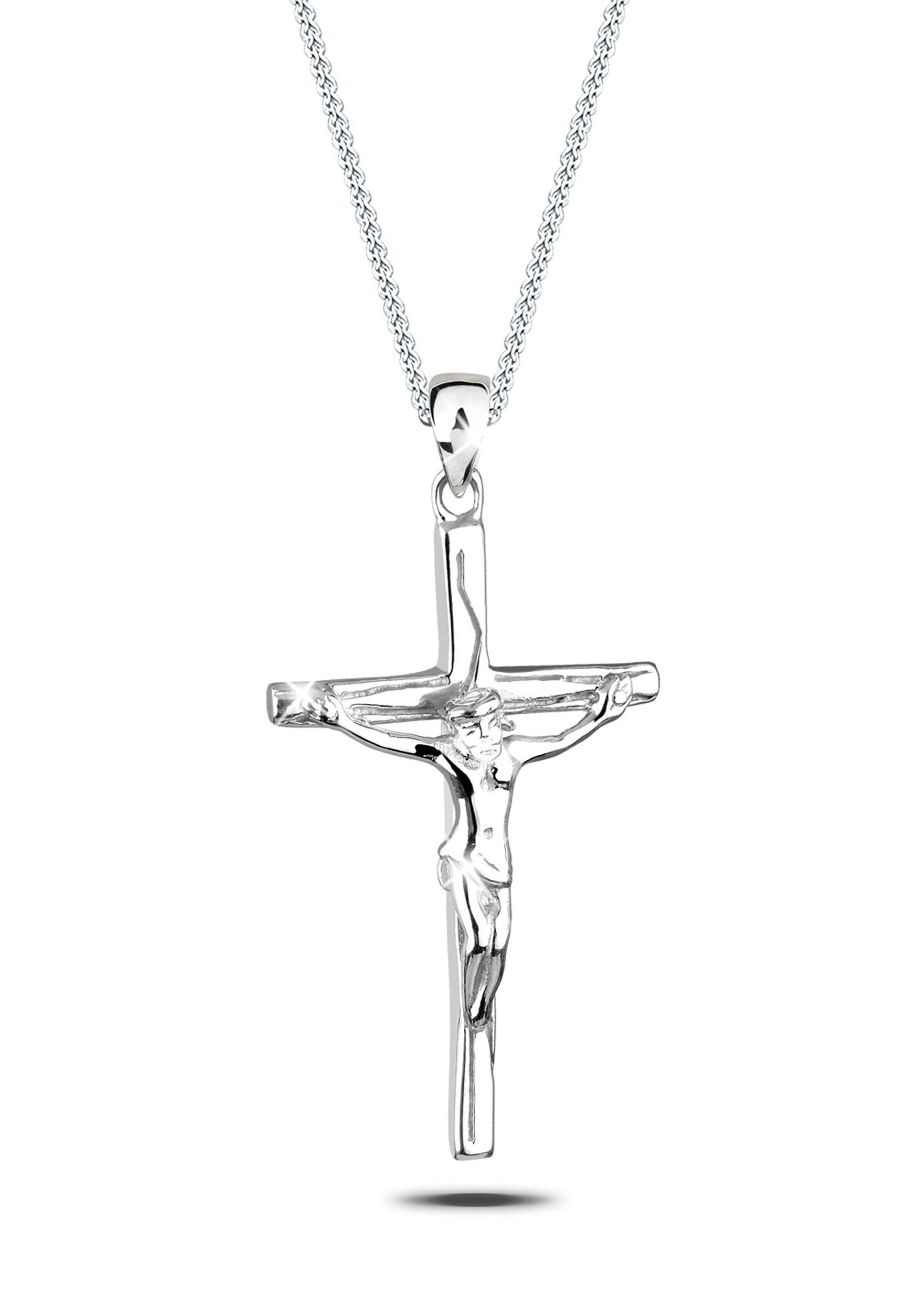 Elli Kette mit Anhänger »mit Anhänger Kreuz Jesus Kruzifix 925 Silber«  online kaufen | OTTO