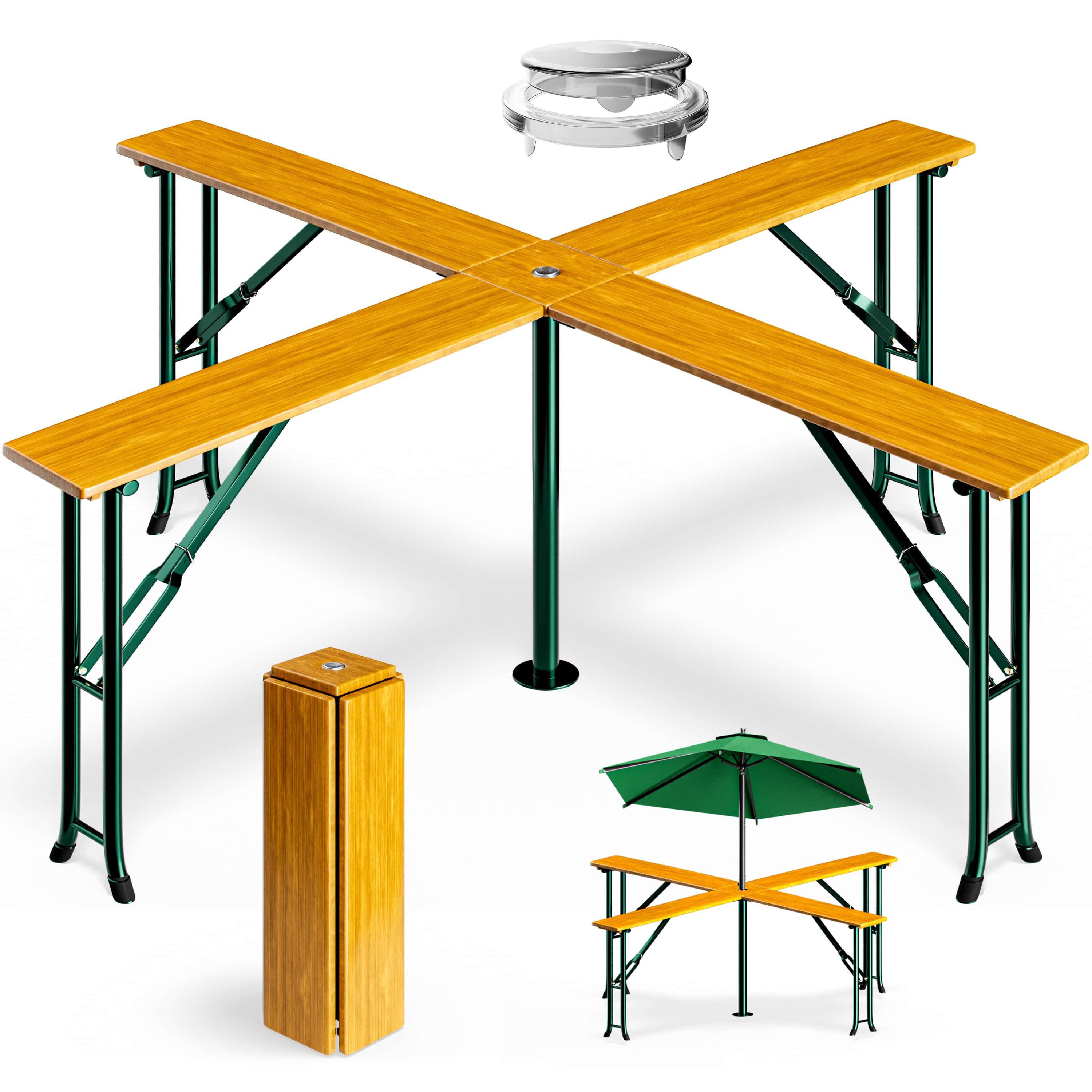 Casaria Stehtisch Quattro (1-St), Quattro XXL Klappbar Stehtisch Biertisch günstig online kaufen