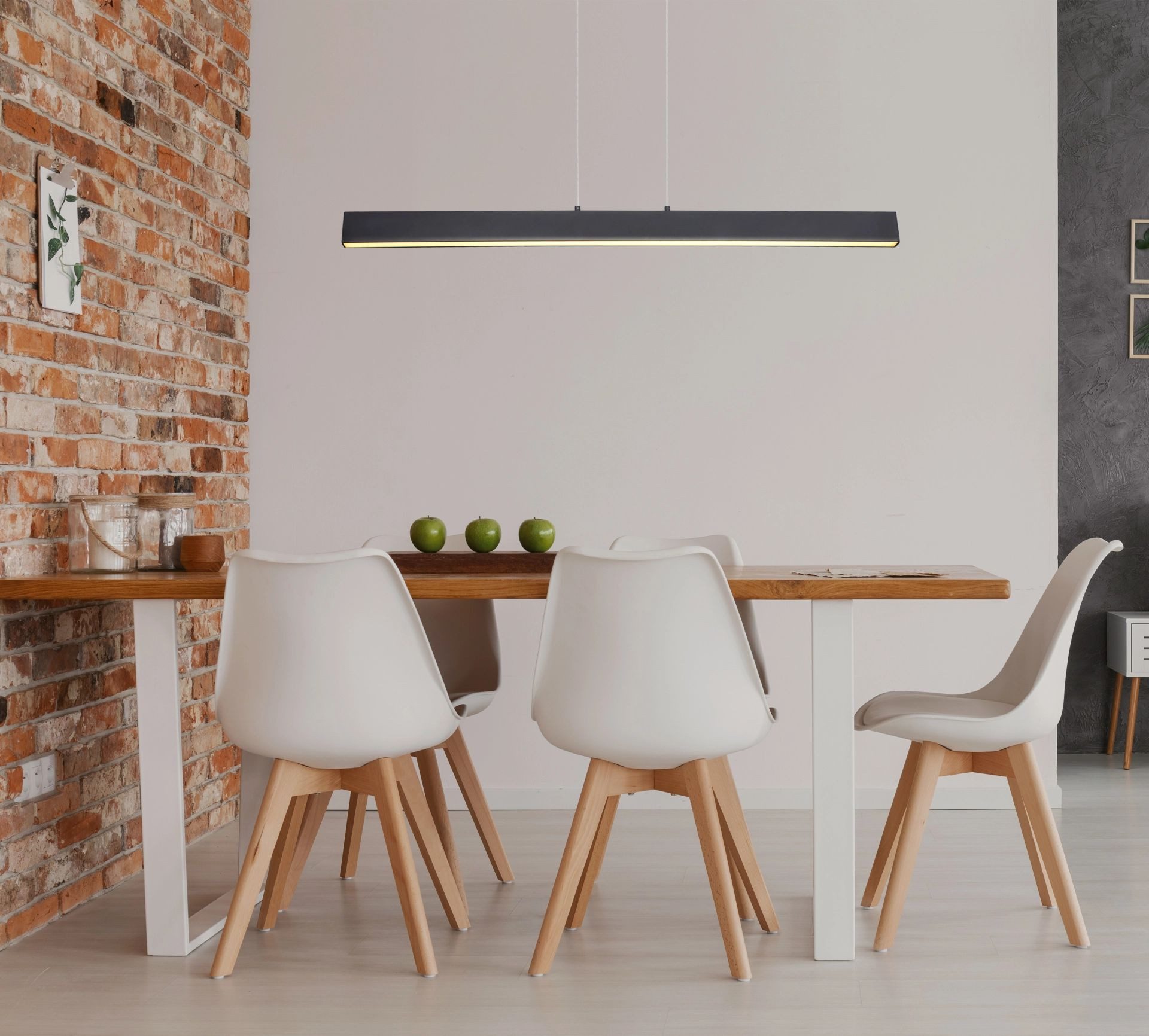 GLOBO LIGHTING LED-Hängeleuchte VERENA, Memoryfunktion, LED fest integriert, Warmweiß, Esstisch, Esszimmer, Besprechungstisch, 3 Stufen dimmbar, Memory
