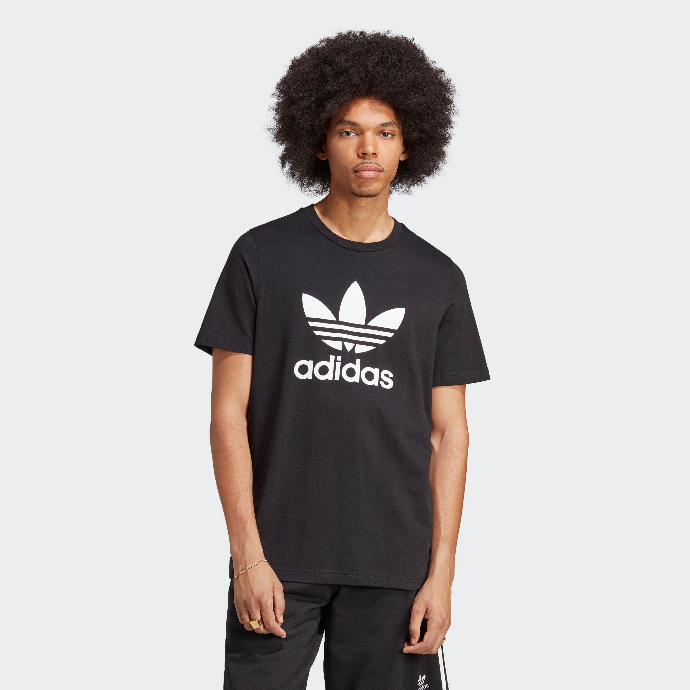 CLASSICS TREFOIL Originals T-Shirt Black adidas ADICOLOR
