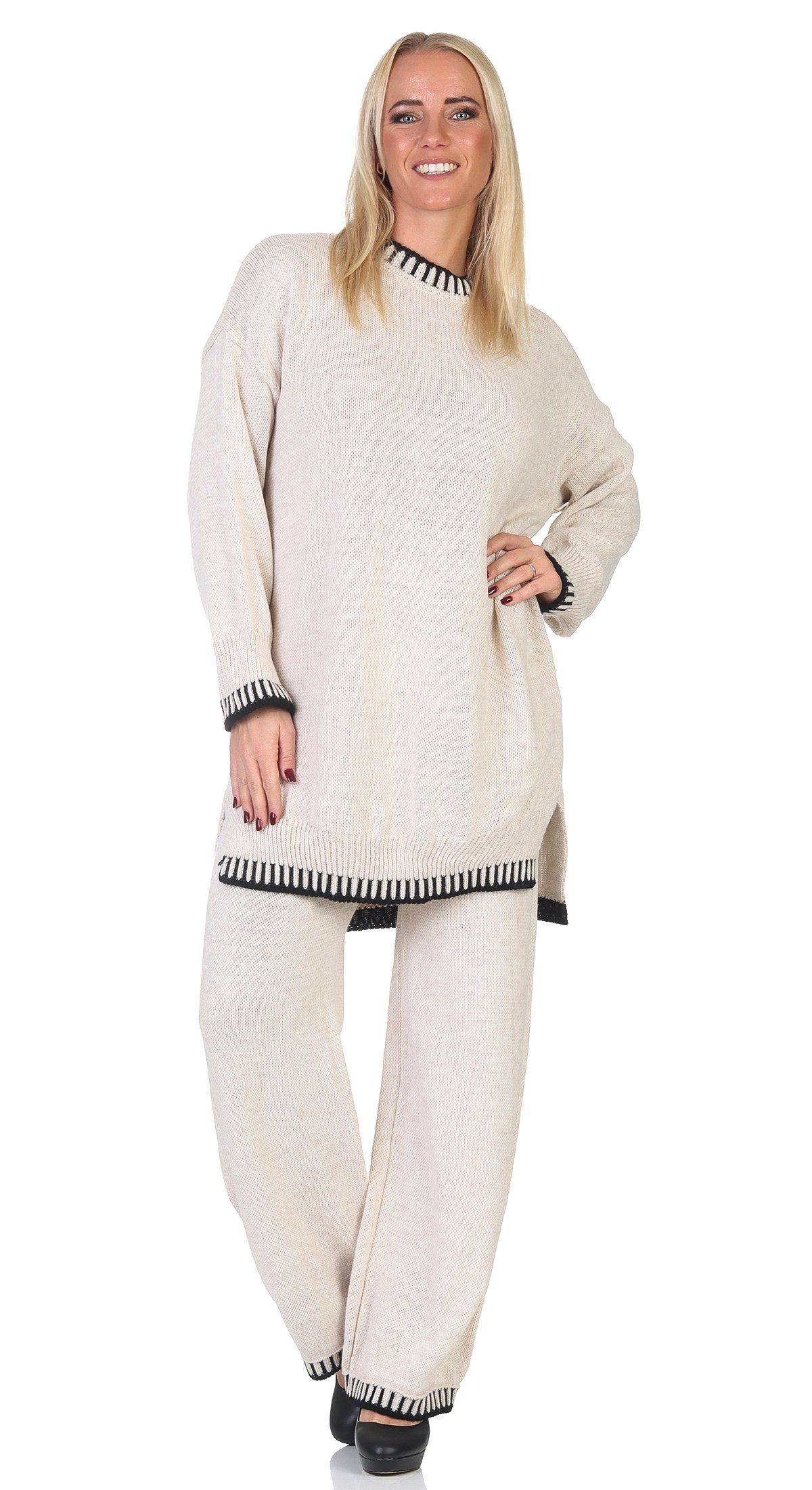 Mississhop Strickhose Strickanzug Strickset 2-teilig Hose günstig online kaufen