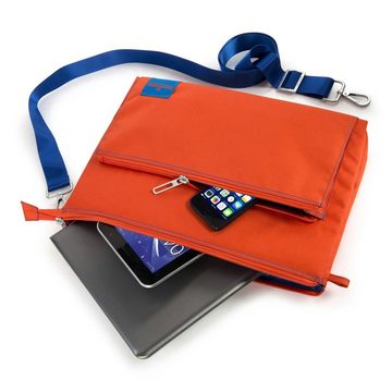Tucano Laptoptasche Tucano Lampo - Multifunktionale Tasche für Notebook / Tablet / Smartphone von 7 bis 13 Zoll - Orange