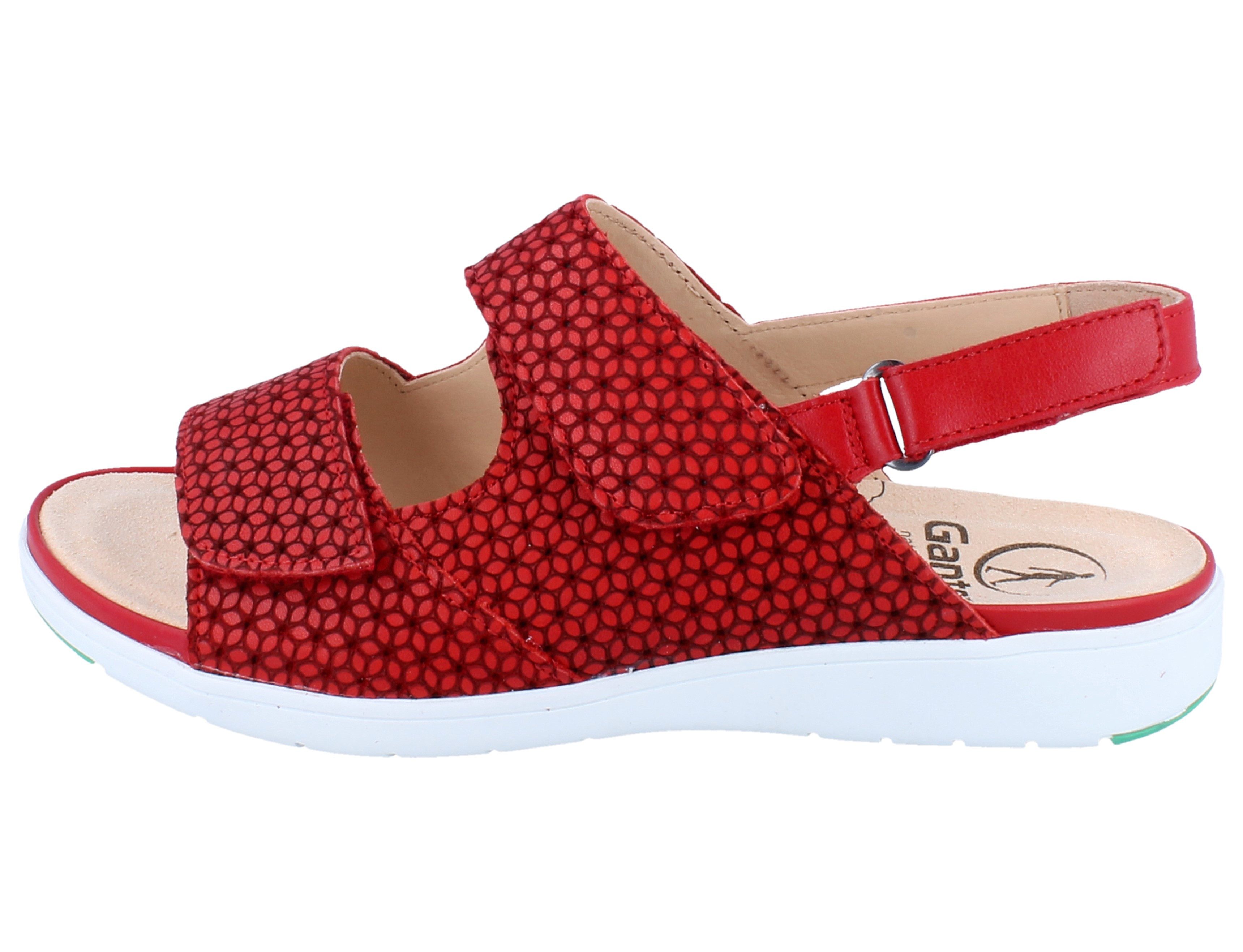 Ganter GANTER Gina G Sandale red/Flora - Größe: 37 Sandale Wechselfußbett