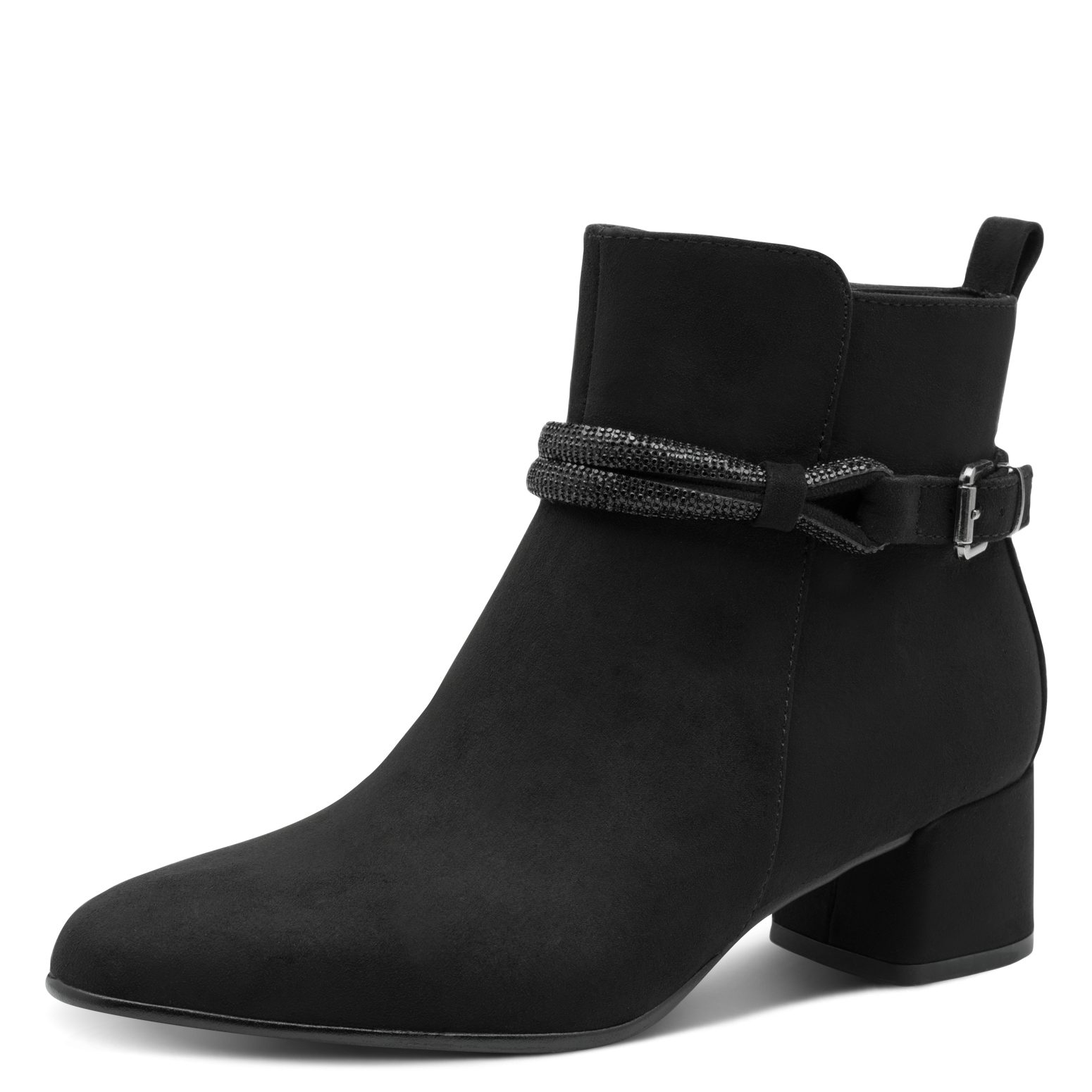 MARCO TOZZI Сапогиette, Blockabsatz, Ankleboots, Businessschuh mit eleganter Schmuckkordel