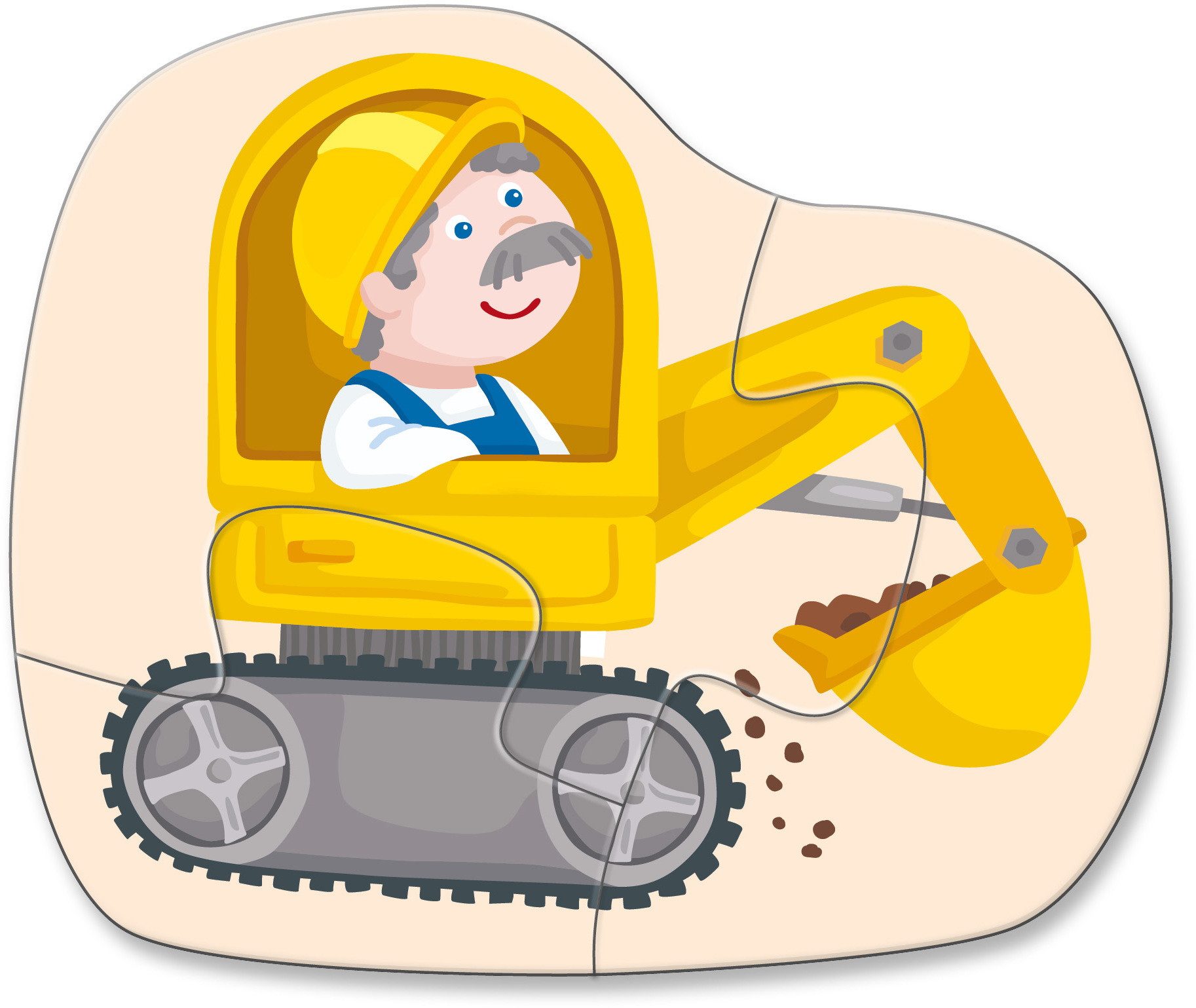 Haba Puzzle 2, 2x3, 4 Teile Kinder Puzzle 4 erste Puzzles Baustelle 1306181 günstig online kaufen