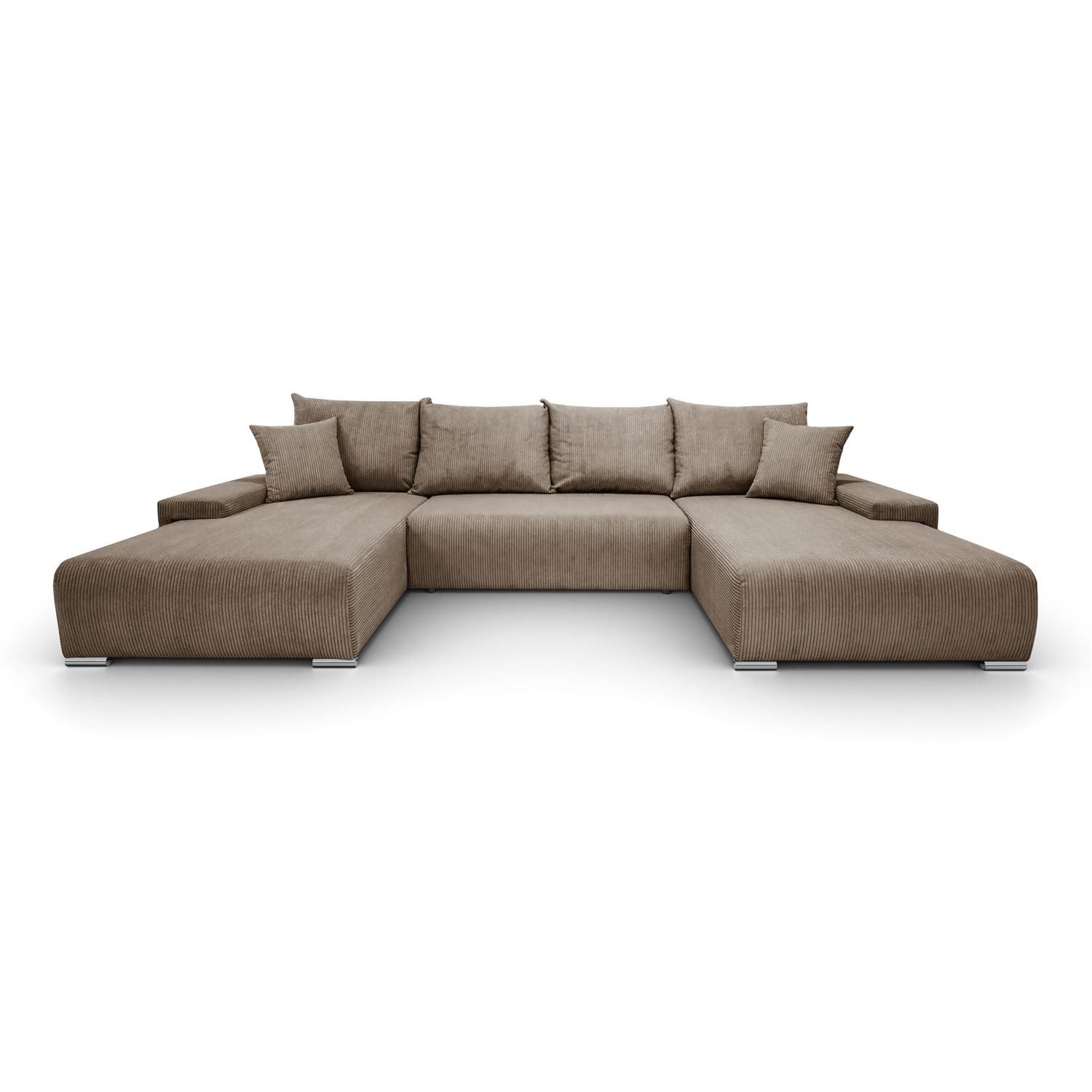 Lookway Wohnlandschaft LAVIO U – großes Ecksofa in U-Form, modernes Design, 348x188x93 cm