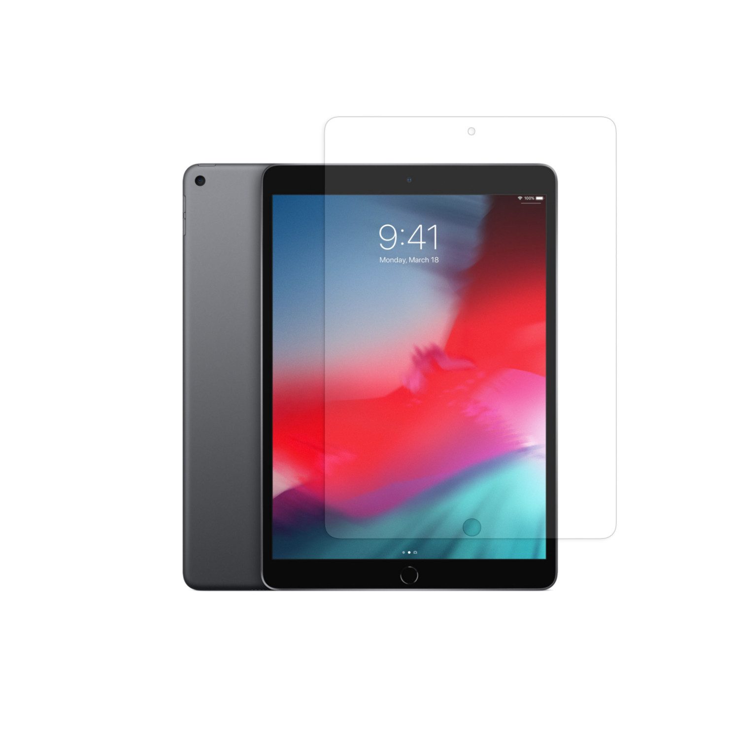 Ventarent Displayschutzglas Schutzglas Schutzfolie für Apple iPad Air 3. Generation 2019 für iPad air 3. Generation