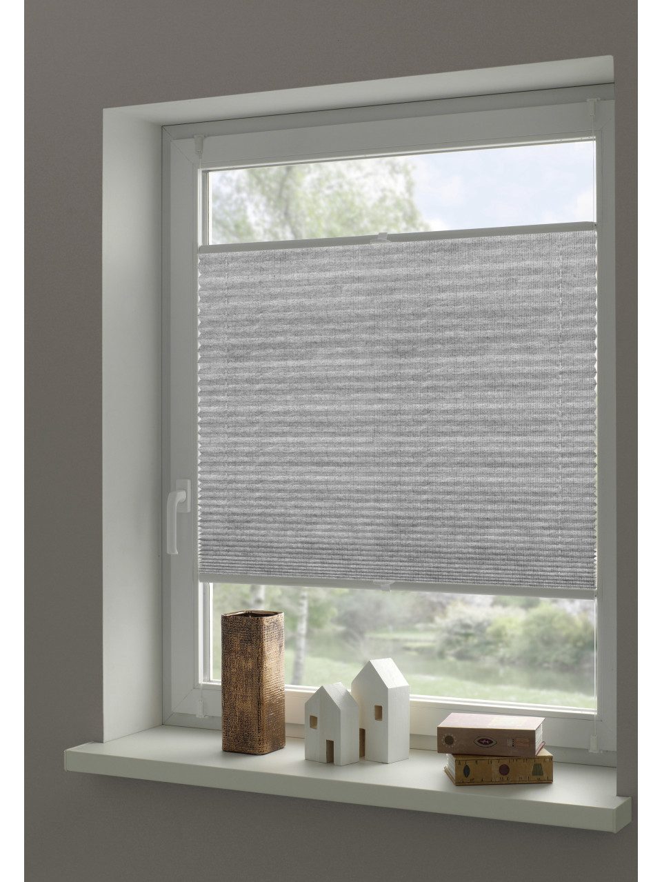 GARDINIA Plissee Gardinia Plissee grau Lilly Green