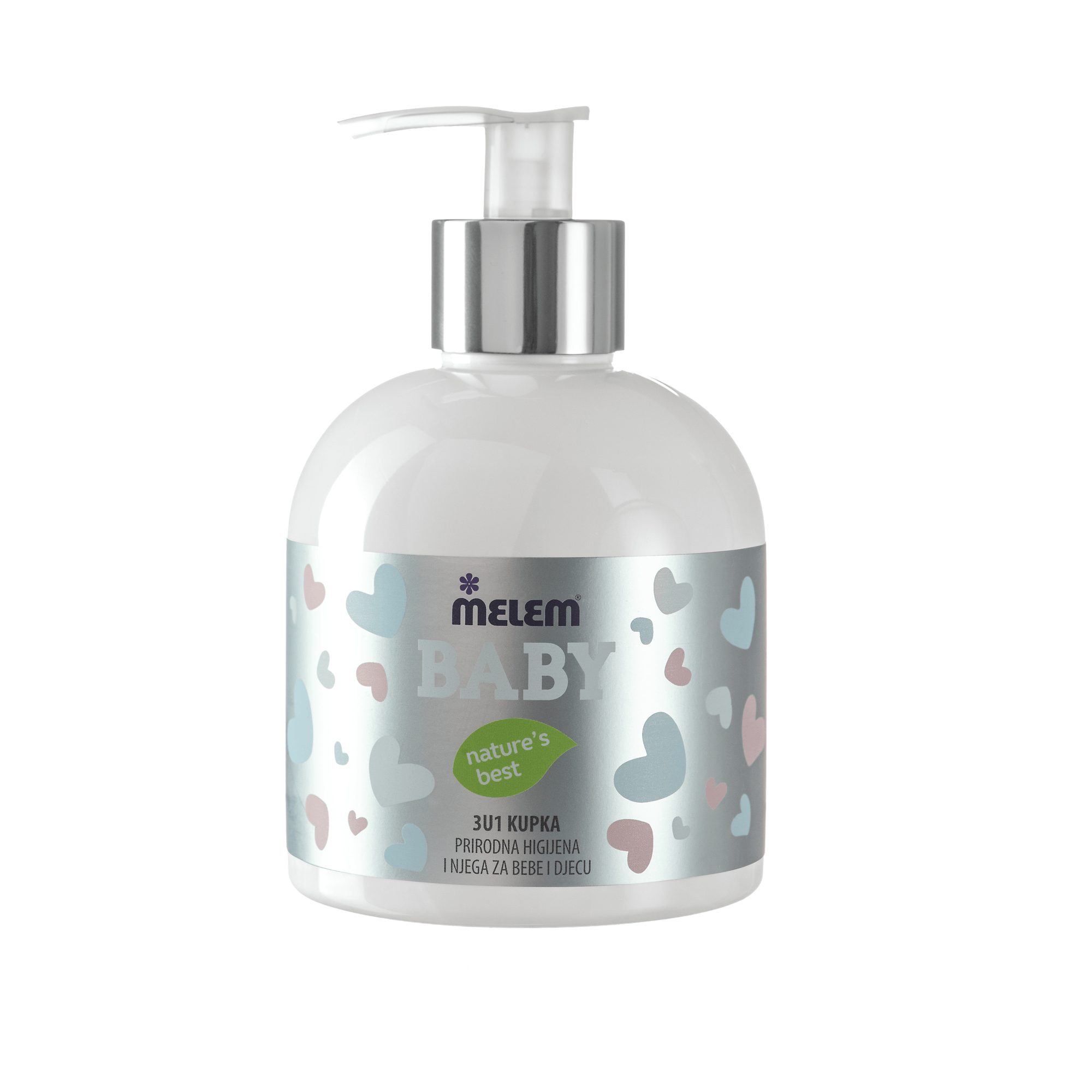 Melem Duschgel Baby Bath 3-in-1 300 ml – Sanftes Babybad für Körper, Haare & Gesicht