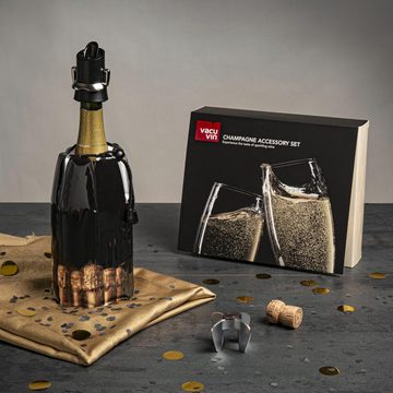 VACUVIN Sektkühler Champagner Accessoire Geschenkset 3-tlg., mit Zubehör