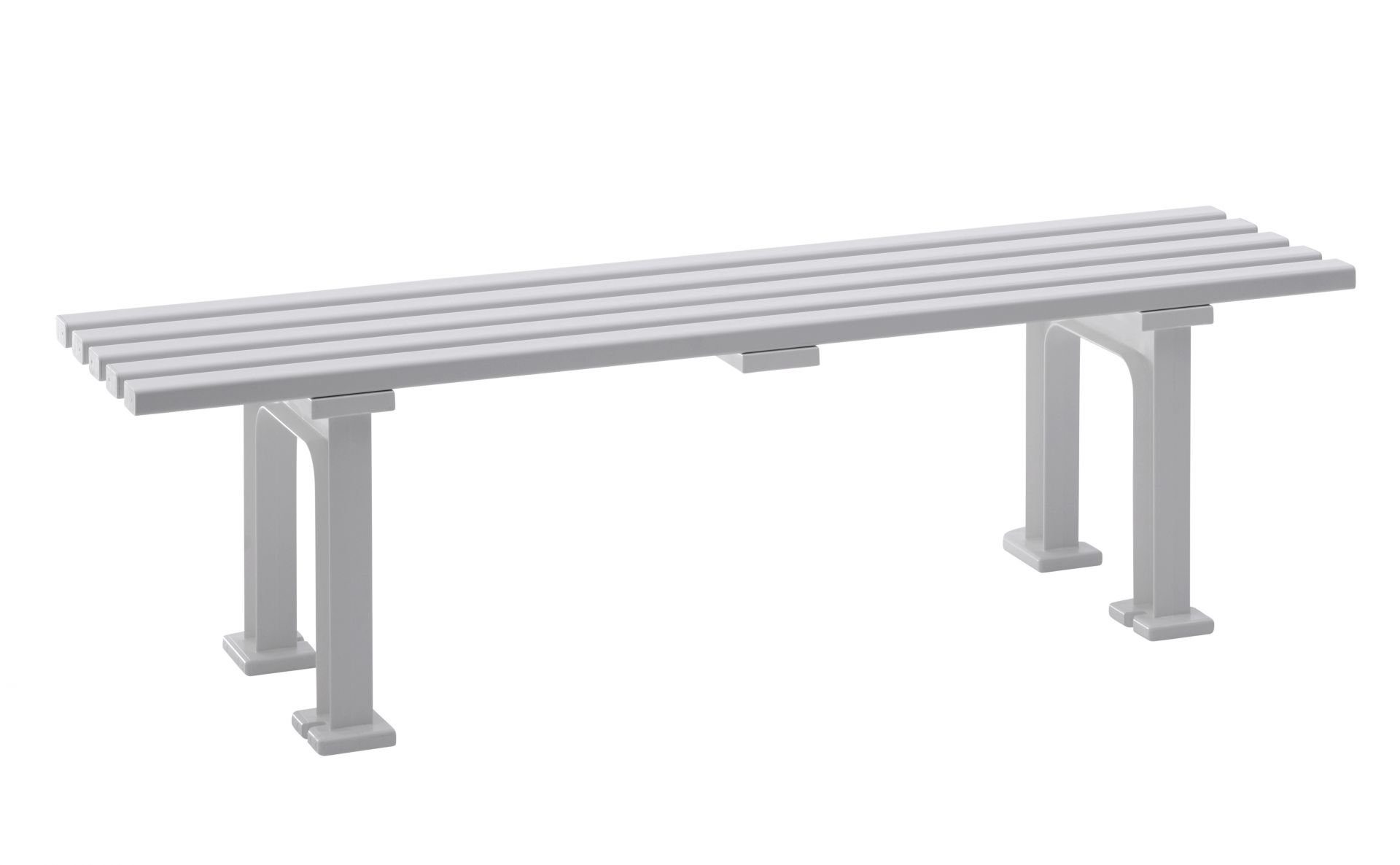 Blome Gartenbank Gartenbank Mono l, 3-Sitzer, Pflegeleichter Kunststoff, Weiß