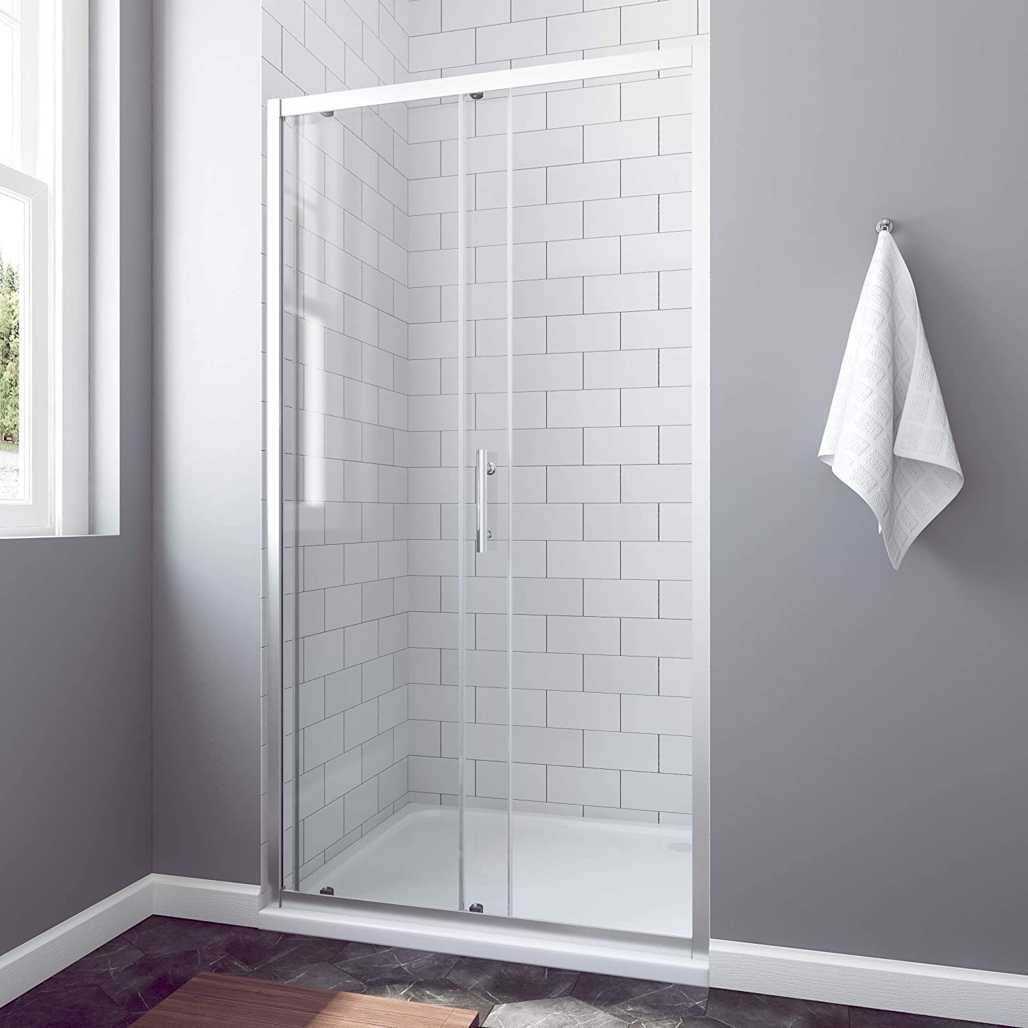 AQUABATOS Dusch-Schiebetür Schiebetür Dusche Duschwand Nischentür günstig online kaufen