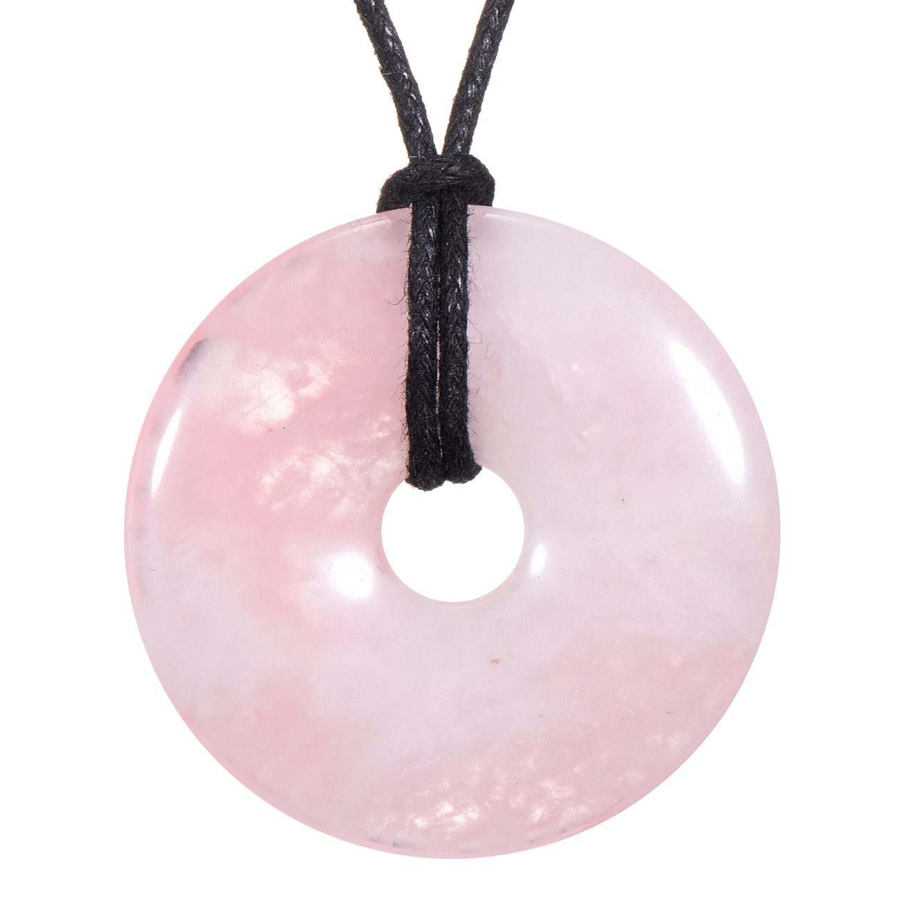 Morella Kette mit Anhänger Halskette 80 cm Donut Stein Anhänger (1-tlg), Da günstig online kaufen