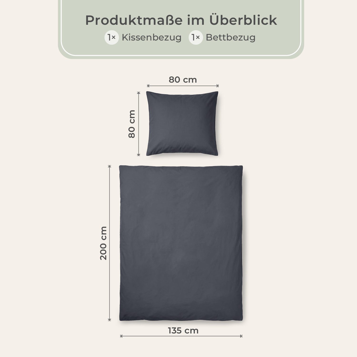 Laynenburg Bettwäsche SuperSoft aus 100% Baumwolle in 135x200 oder 155x220 cm, Kuschel-Bettwäsche mit Reißverschluss, feiner als Flanell, Fein-Biber – Bild 3 von 5