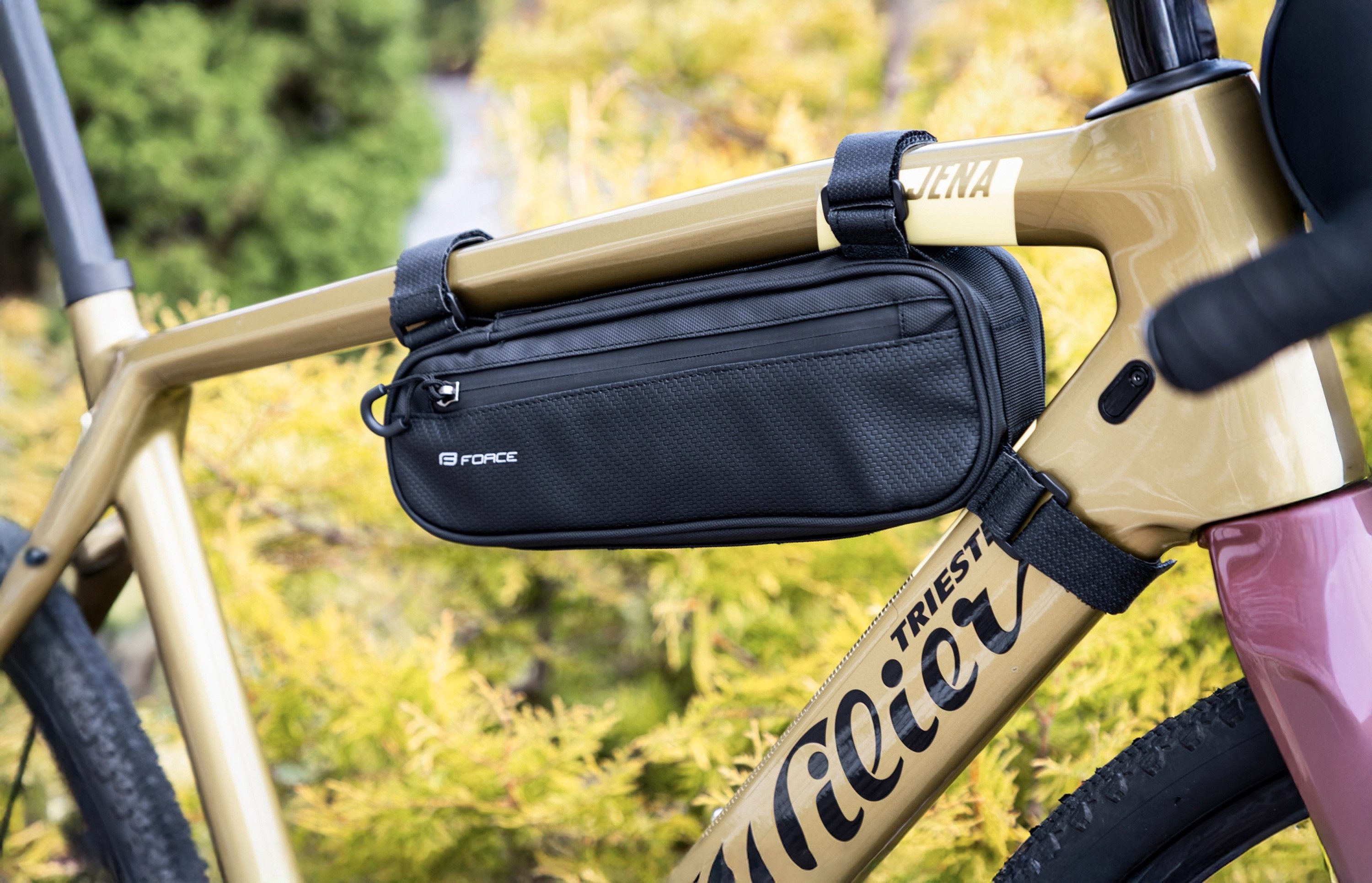 Fahrradtasche Force Rahmentasche Quad schwarz