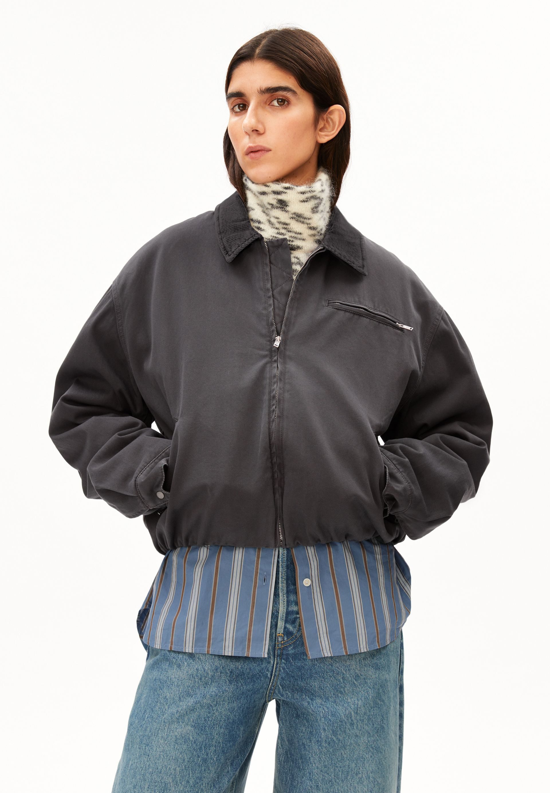 Armedangels Blouson ICONIC Å Oversize-Jacke aus 100% Bio-Baumwolle Oversized Fit