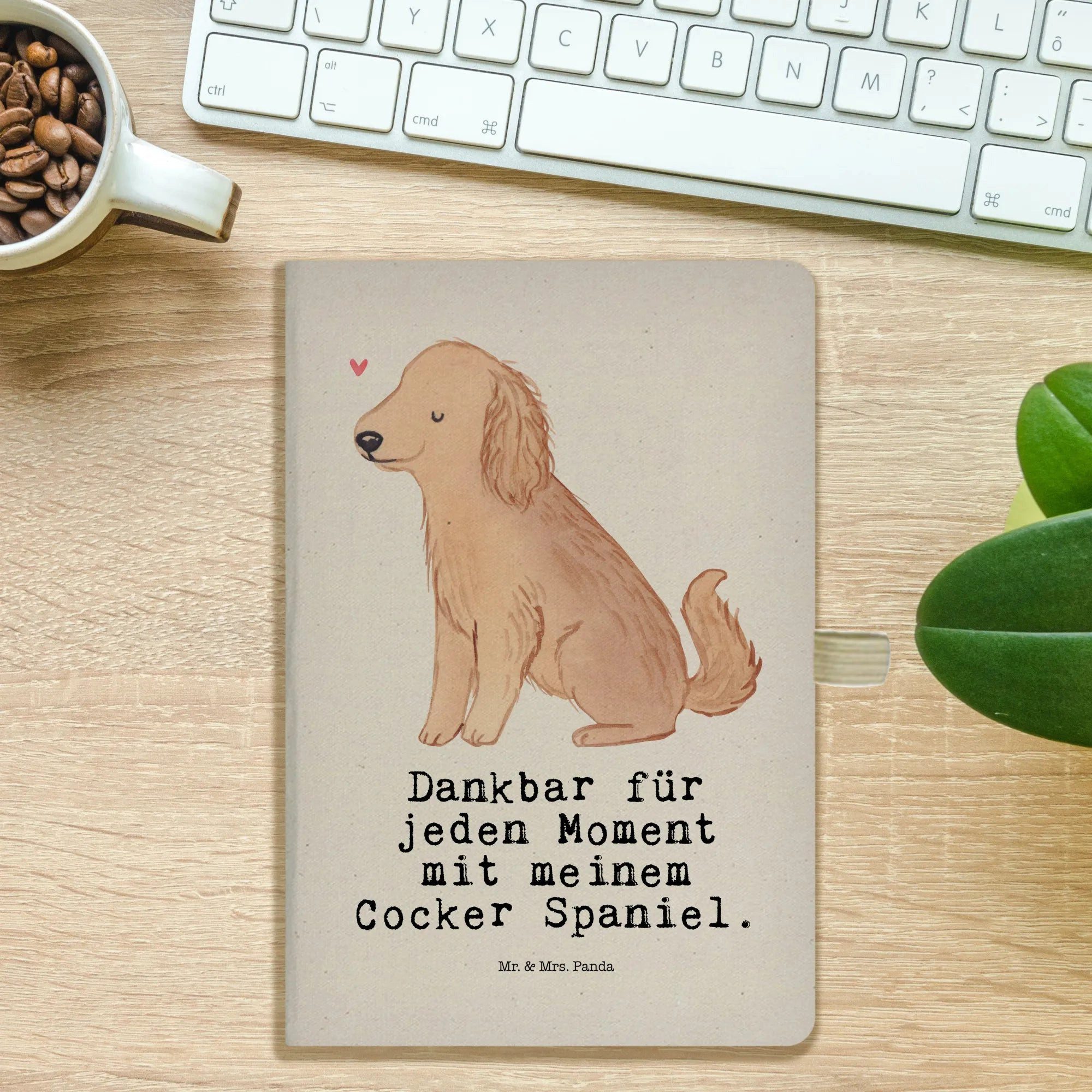 Thumbnail - Mr. & Mrs. Panda Notizbuch Cocker Spaniel Moment - Transparent - Geschenk, Rassehund, Notizheft Mr. & Mrs. Panda, Kreati...