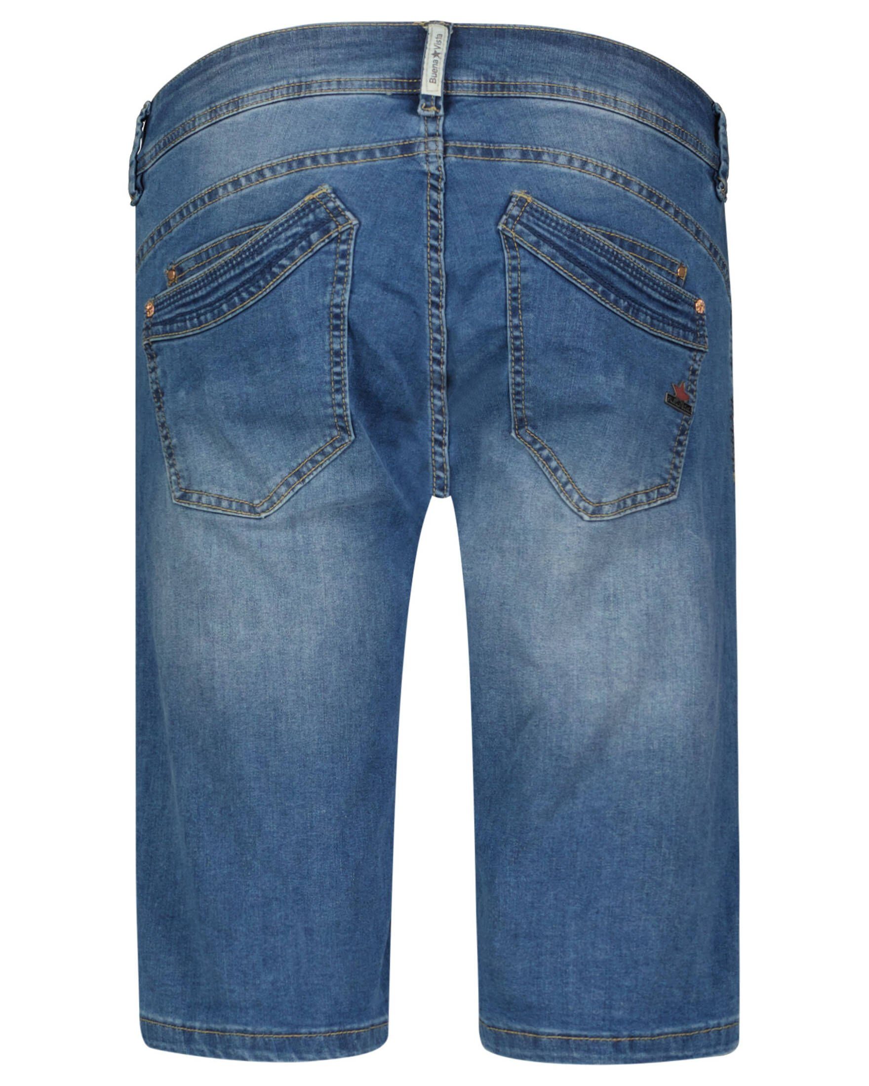 MALIBU Buena blue Fit 5-Pocket-Jeans Jeansshorts Slim Vista Damen (1-tlg) (82)