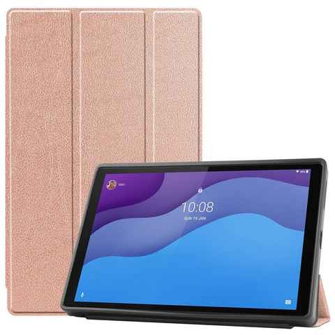 Wigento Tablet-Hülle Für Lenovo Tab M10 HD 2. Gen 2020 TB-X306F Tablet Tasche 3 folt Wake UP Smart Cover Etuis